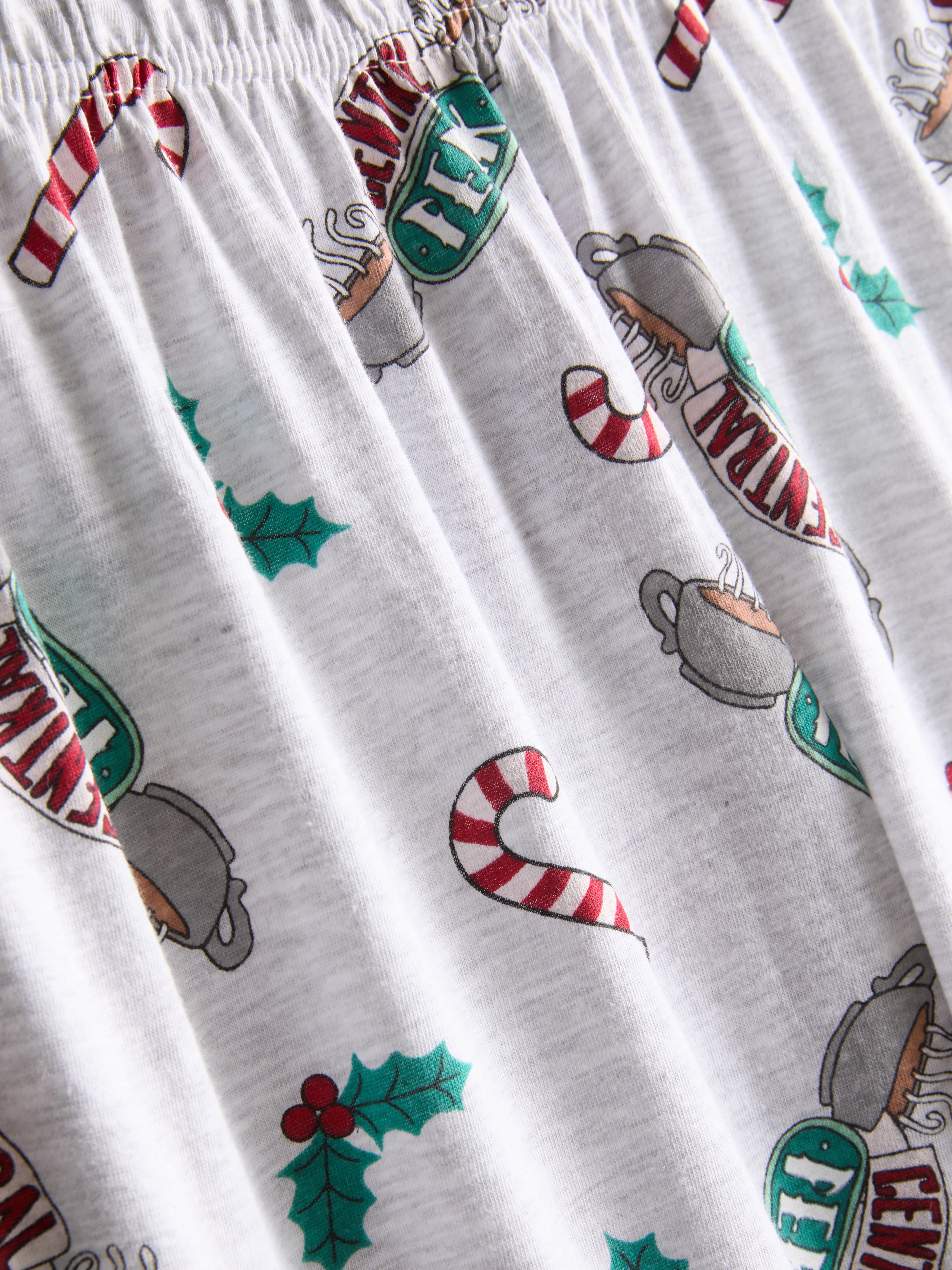 Friends Pure Cotton Central Perk Christmas Long Pajamas