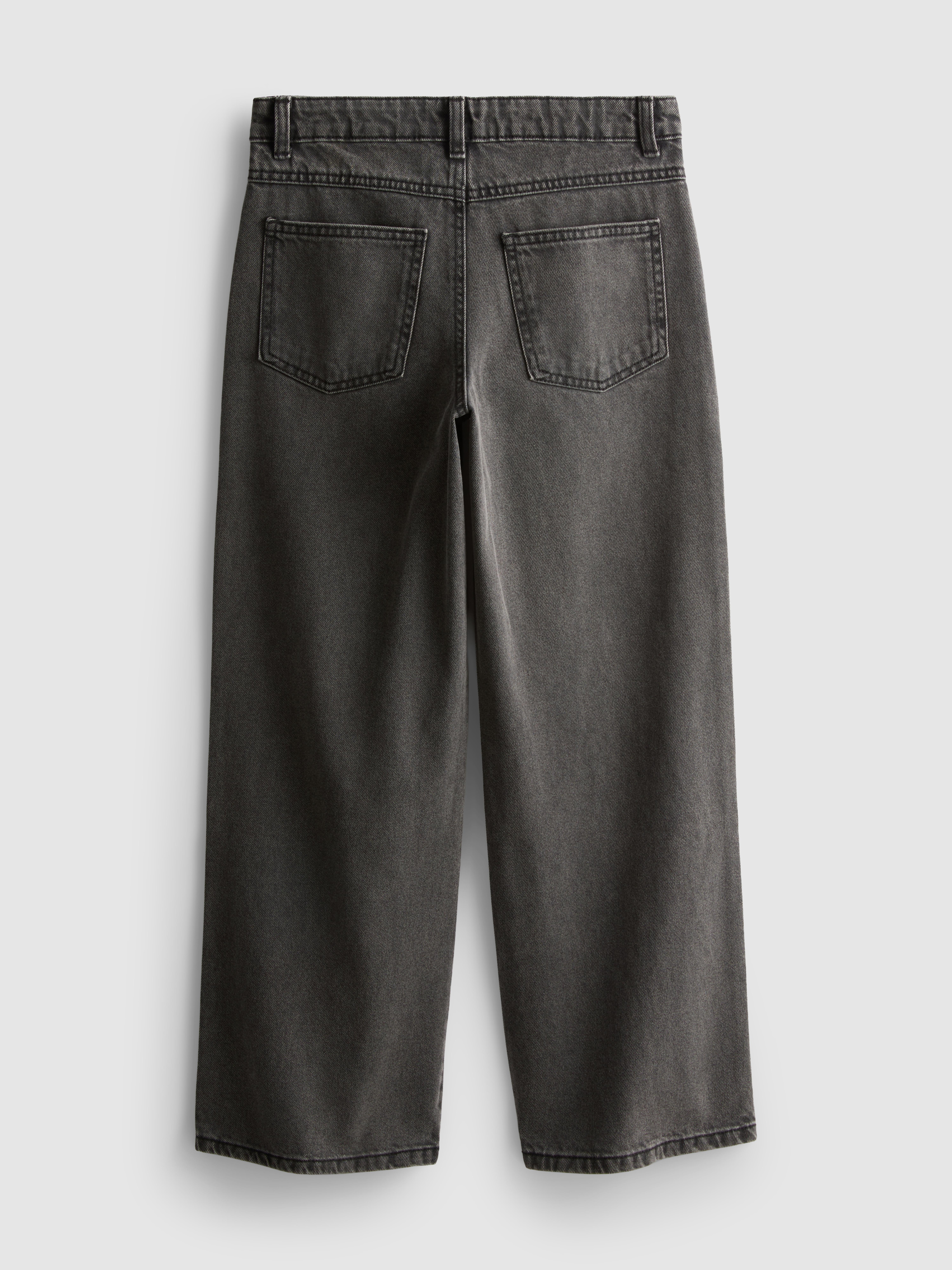 7-15yrs | Pure Cotton Faux Pearl Wide-Leg Jeans