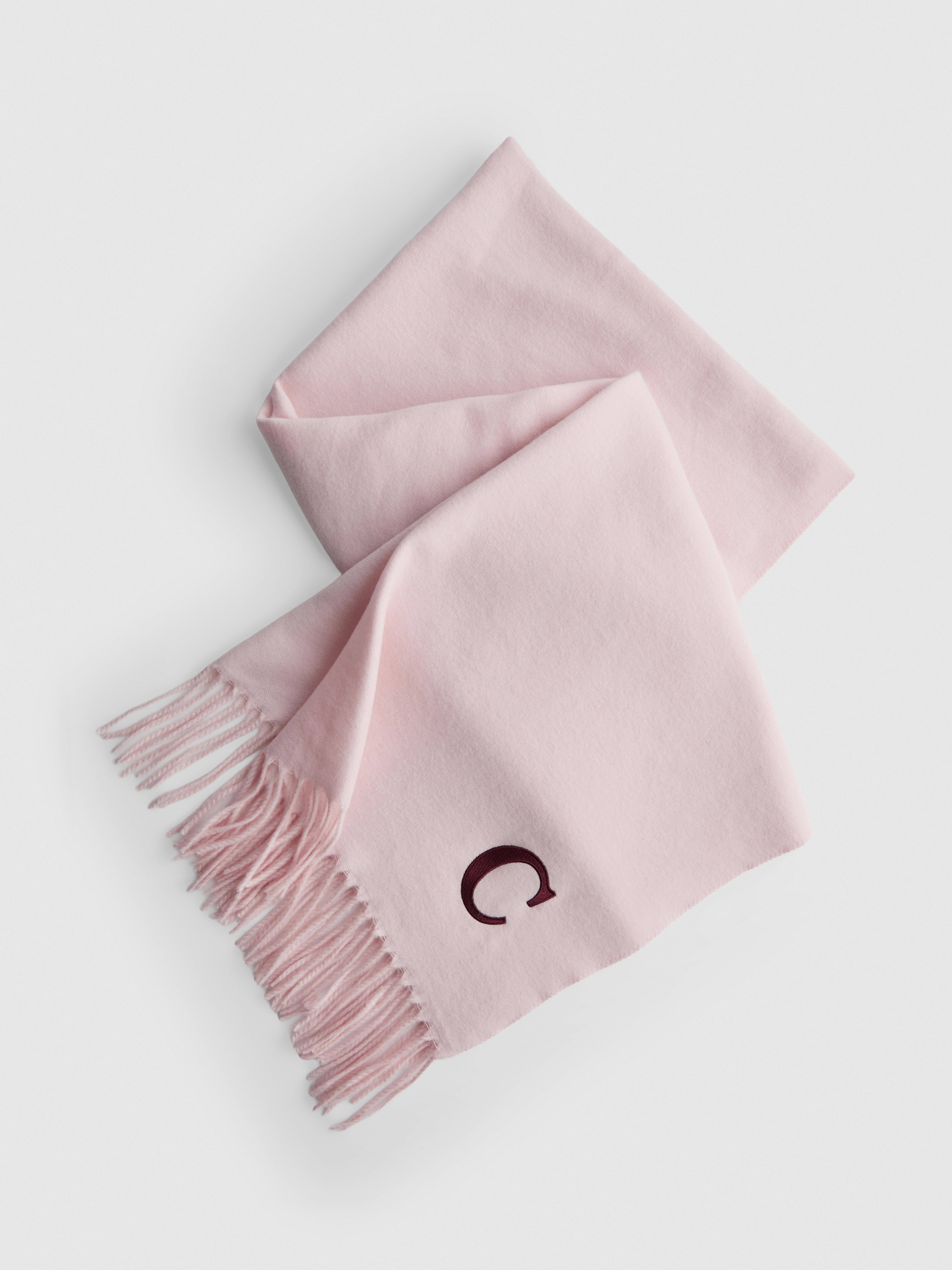 Initial Fringed Scarf