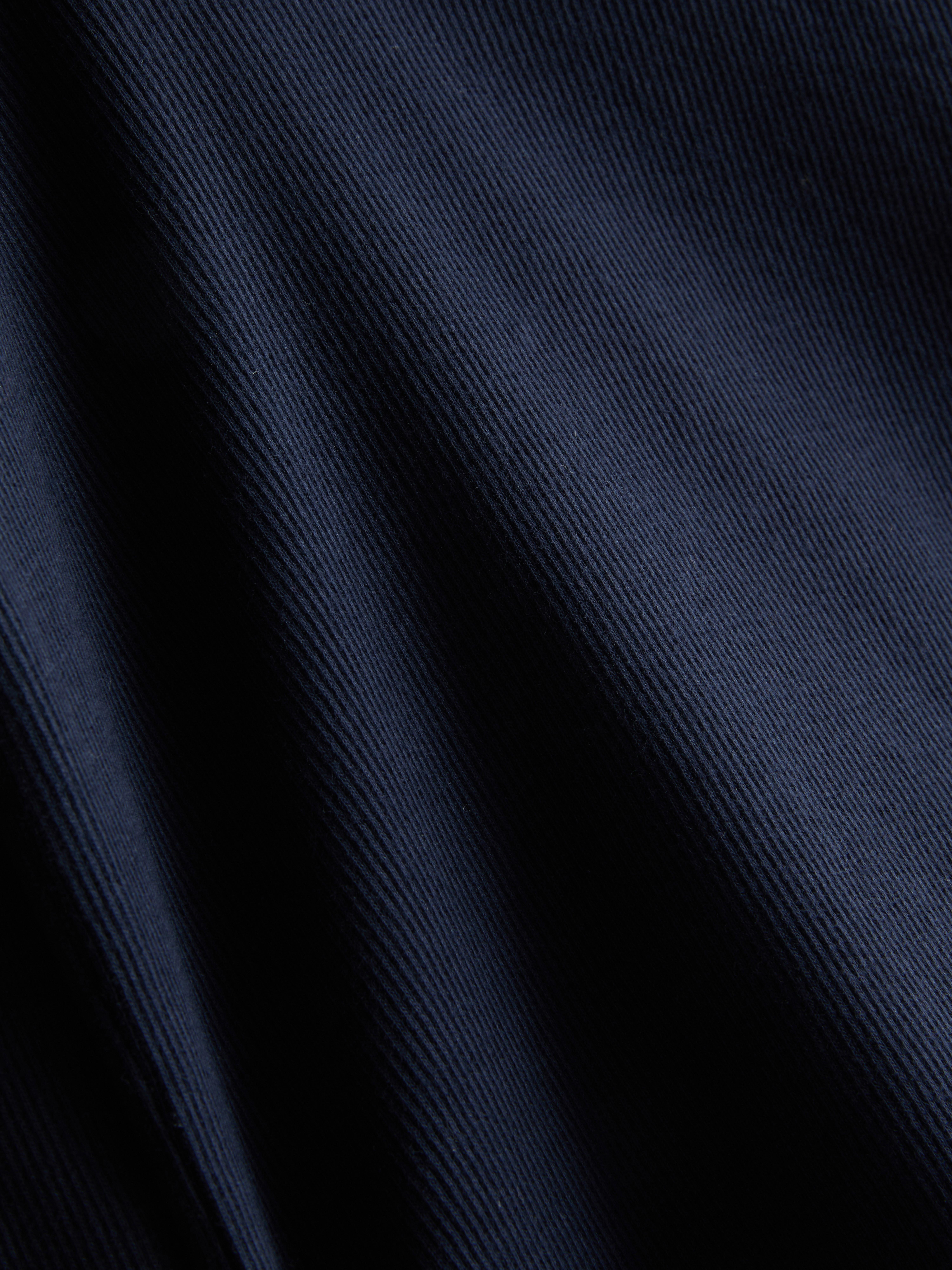 Girls Navy 1-9yrs | Cotton Rich Ribbed Ruffle Long Sleeve Top | Primark
