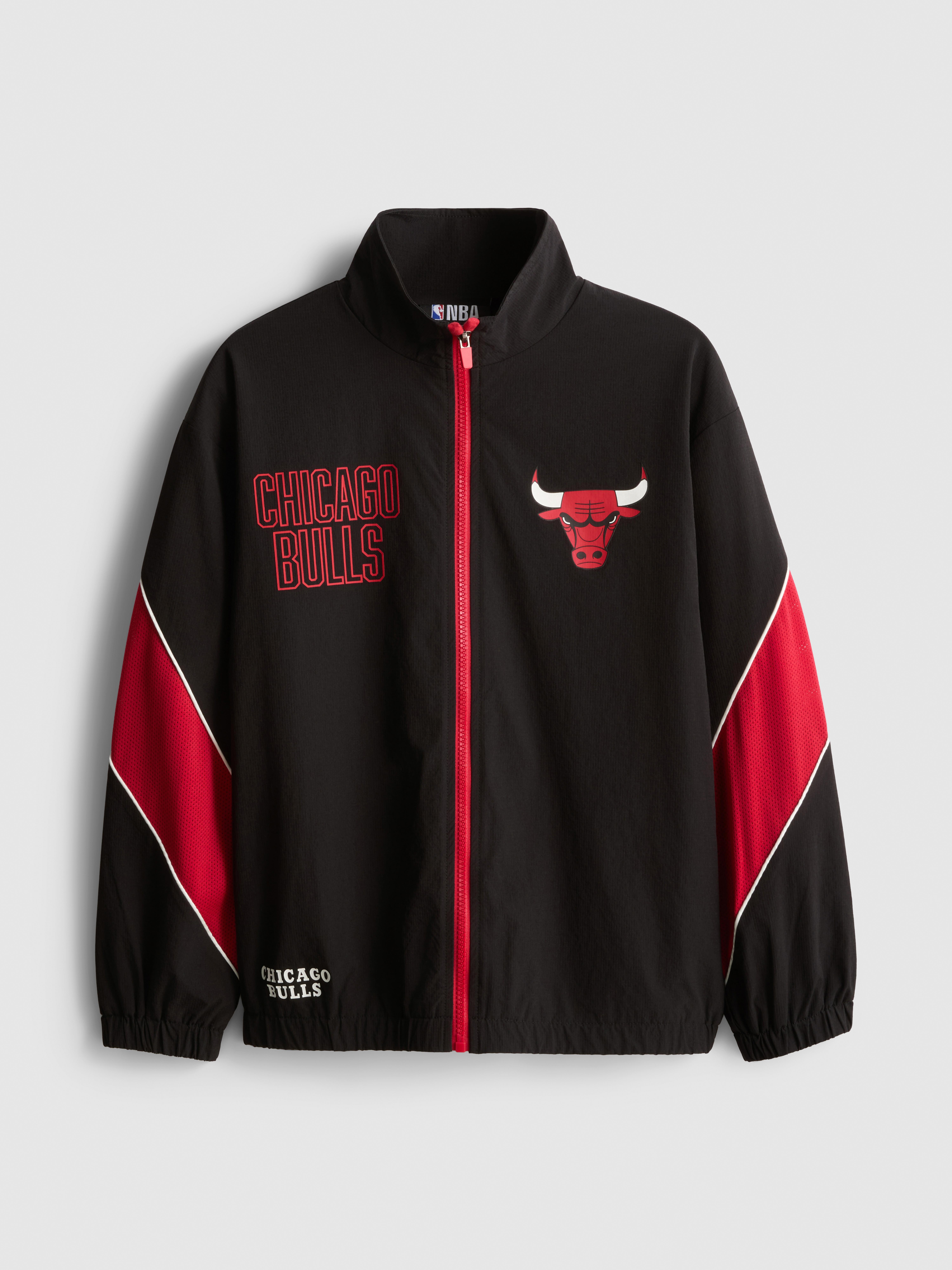 7-15yrs | NBA Chicago Bulls Funnel Neck Zip-Up Sweatshirt
