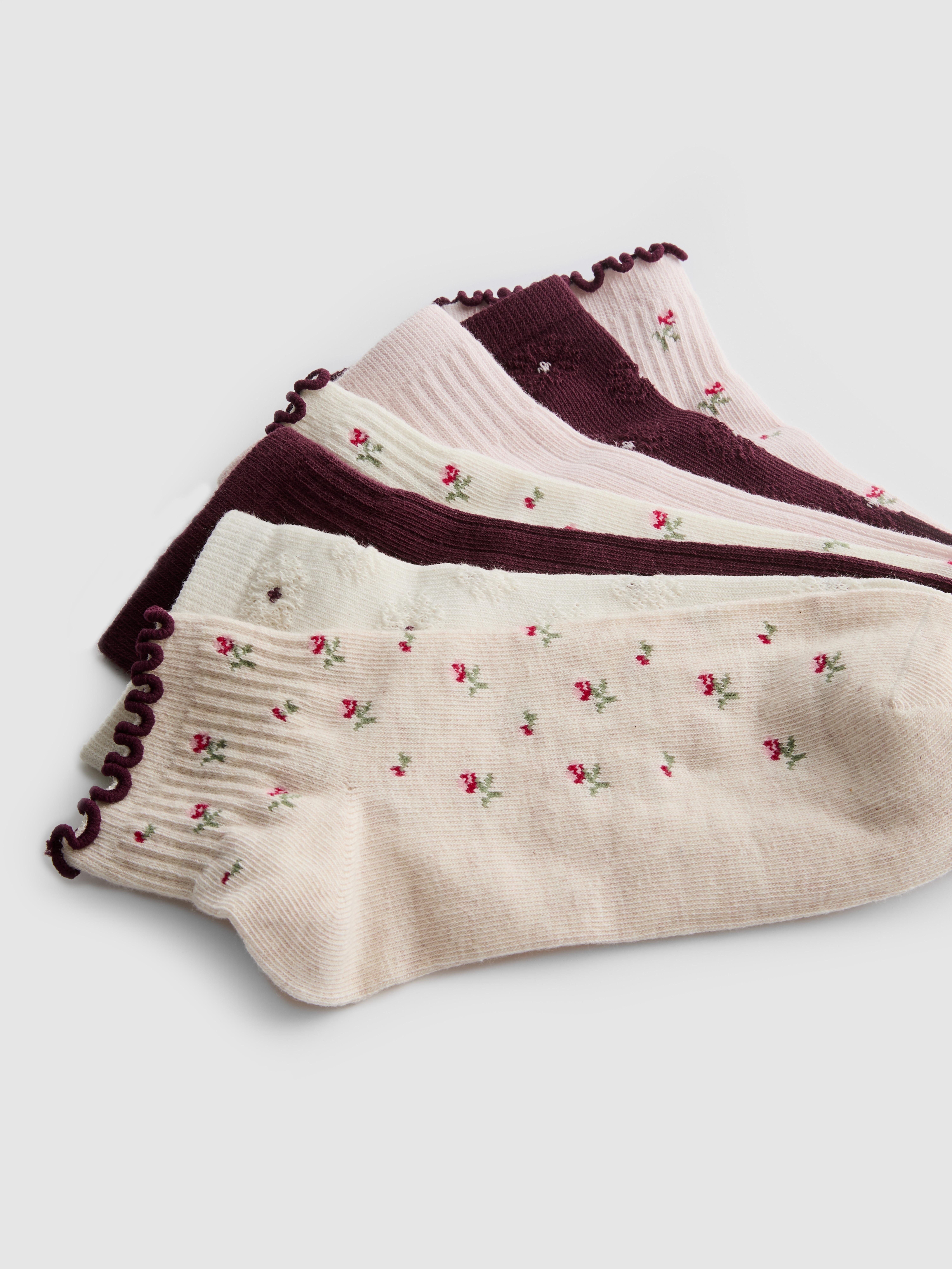 7pk Cotton Rich Low Quarter Socks