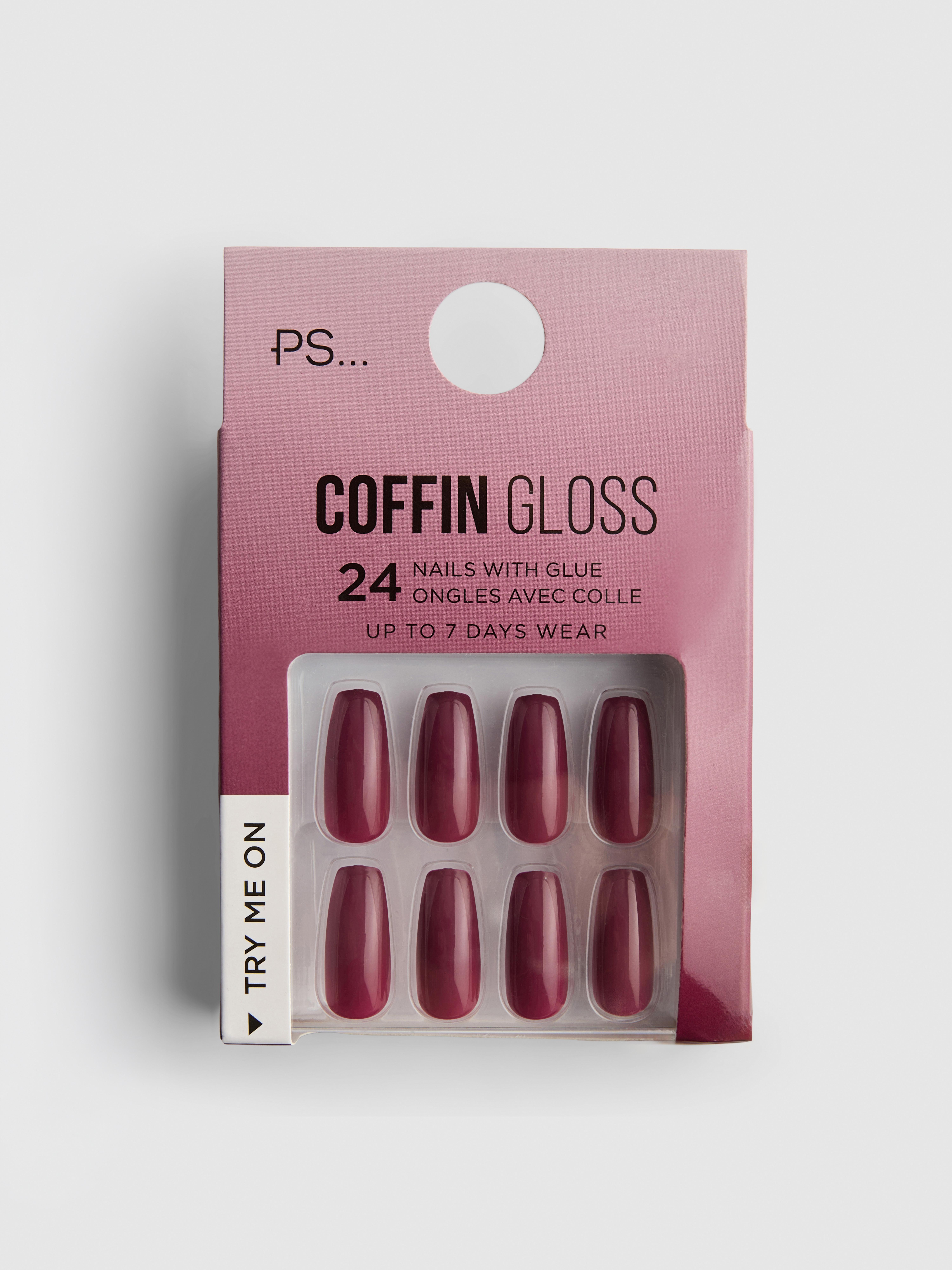 PS... Coffin Gloss False Nails