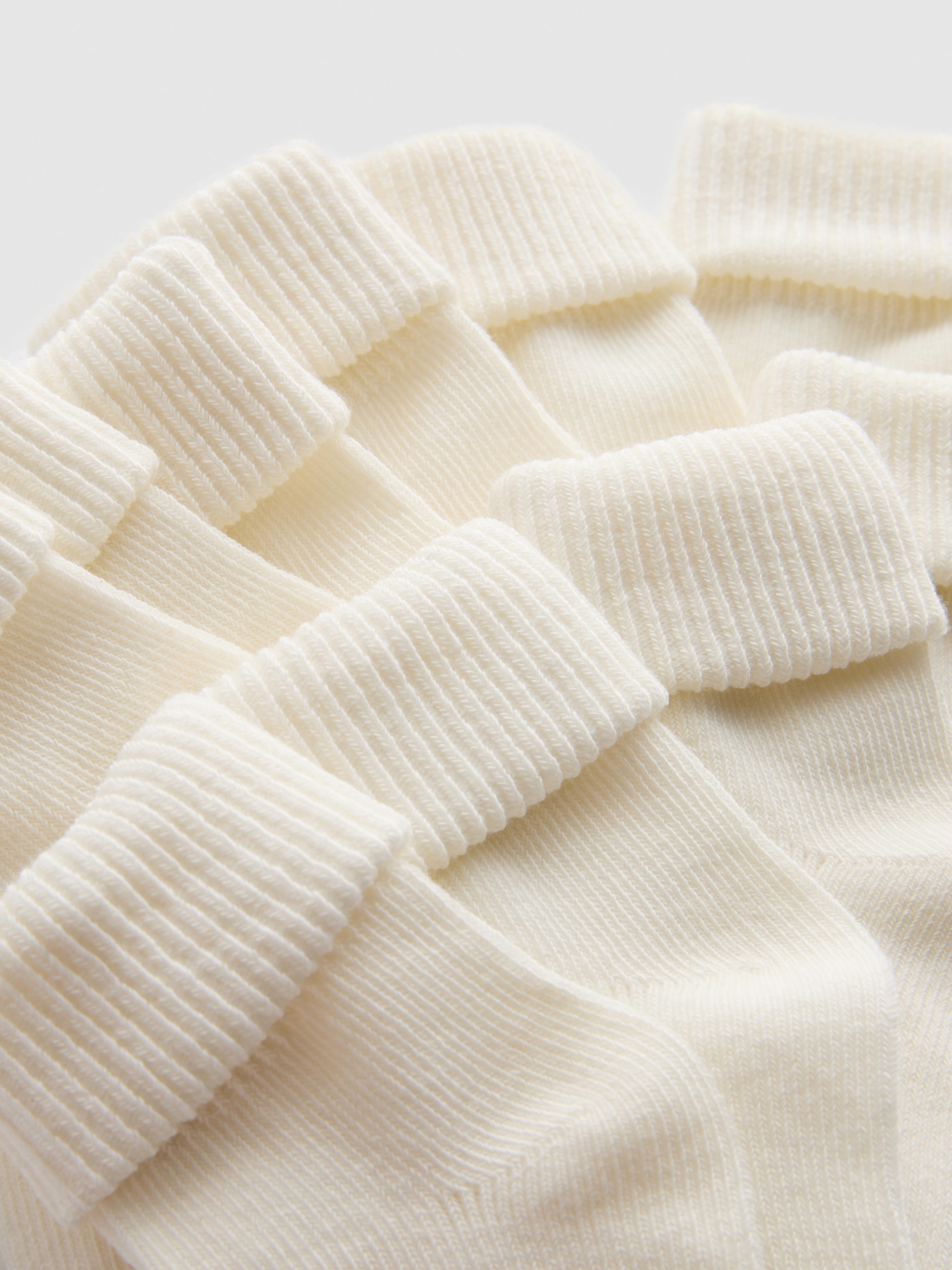 5pk Cotton-Rich Ribbed Cuff Socks
