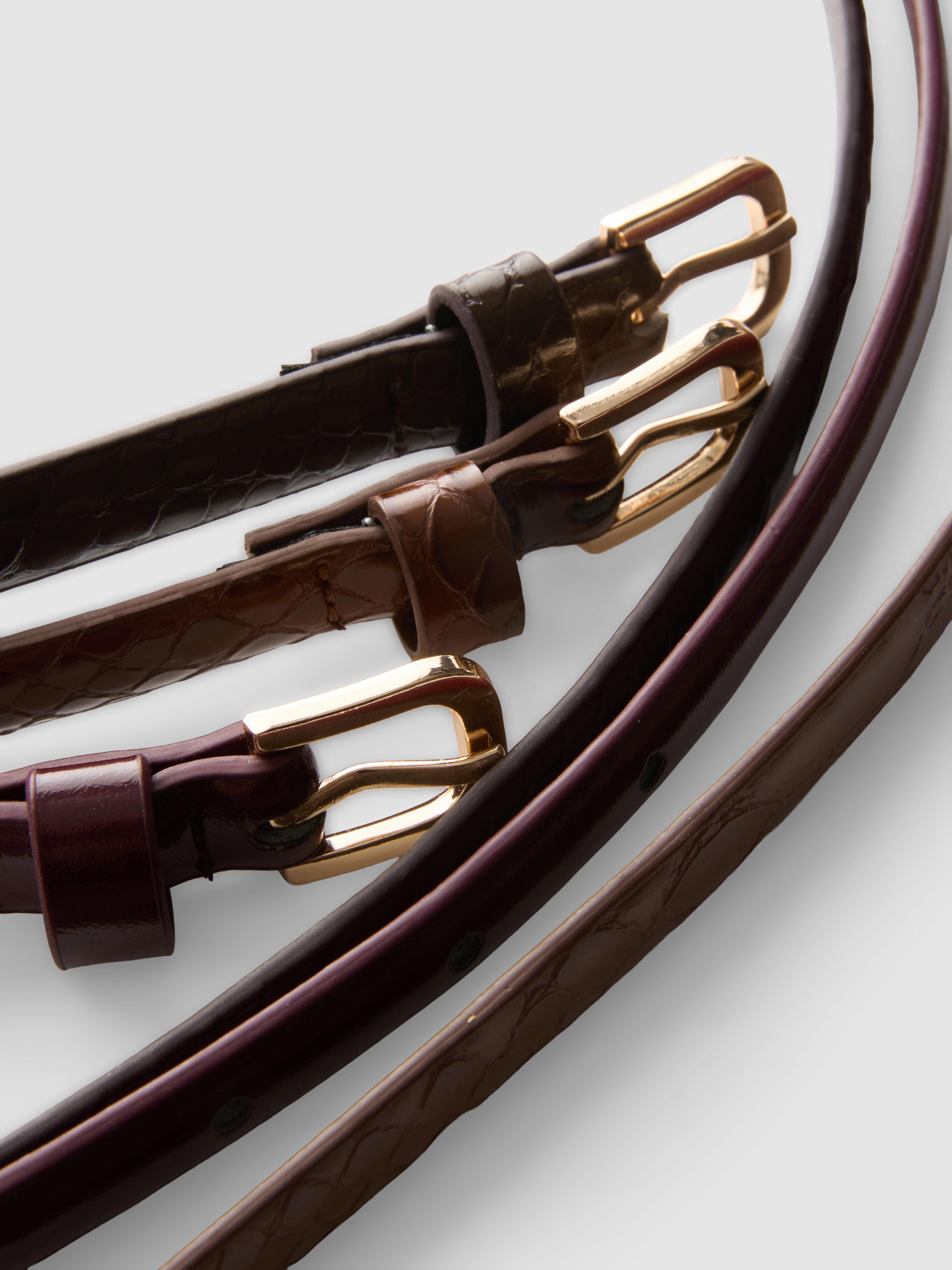 3pk Skinny Buckle Belts