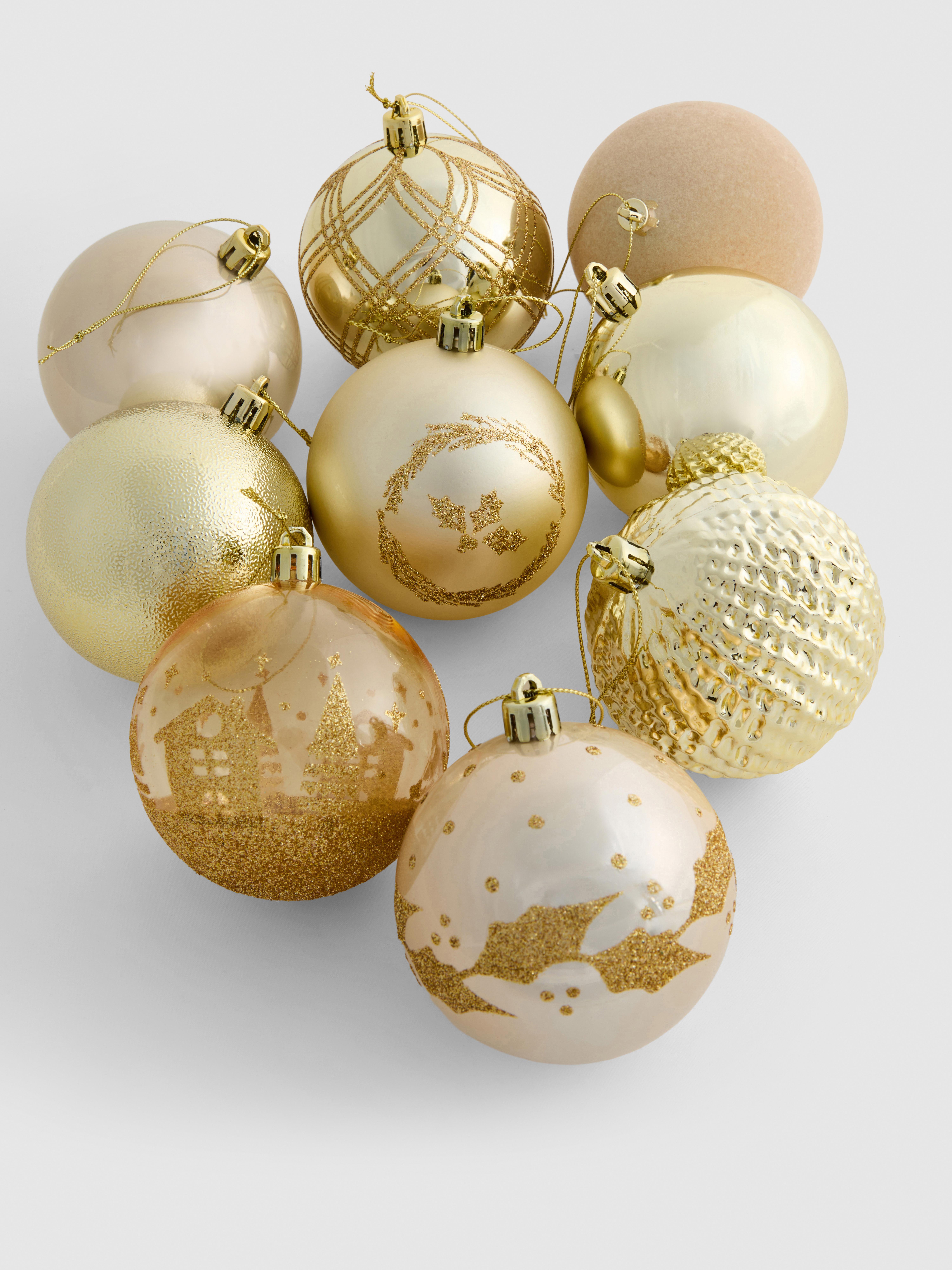 Set van 20 luxe kerstballen