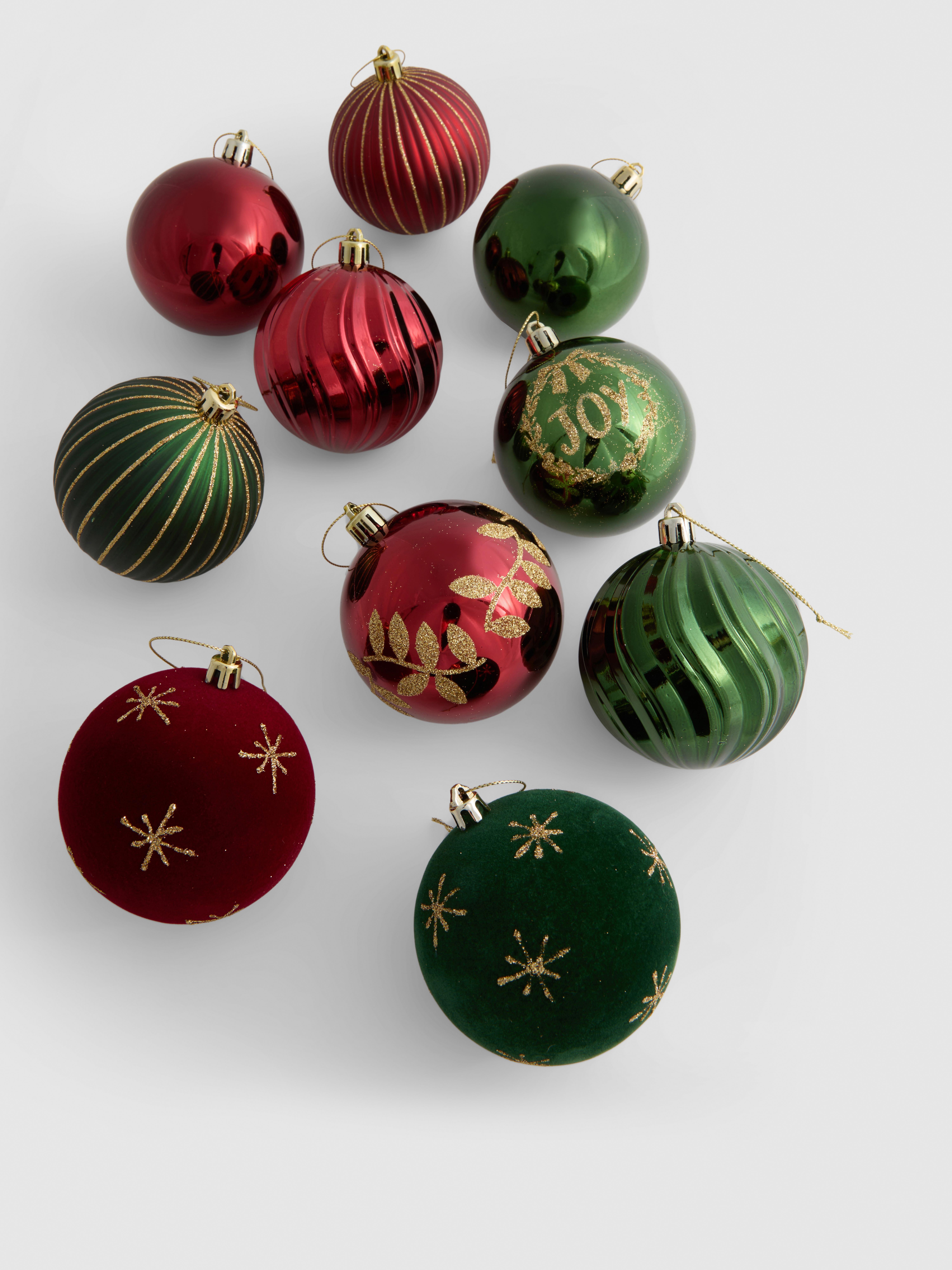 Set van 20 luxe kerstballen