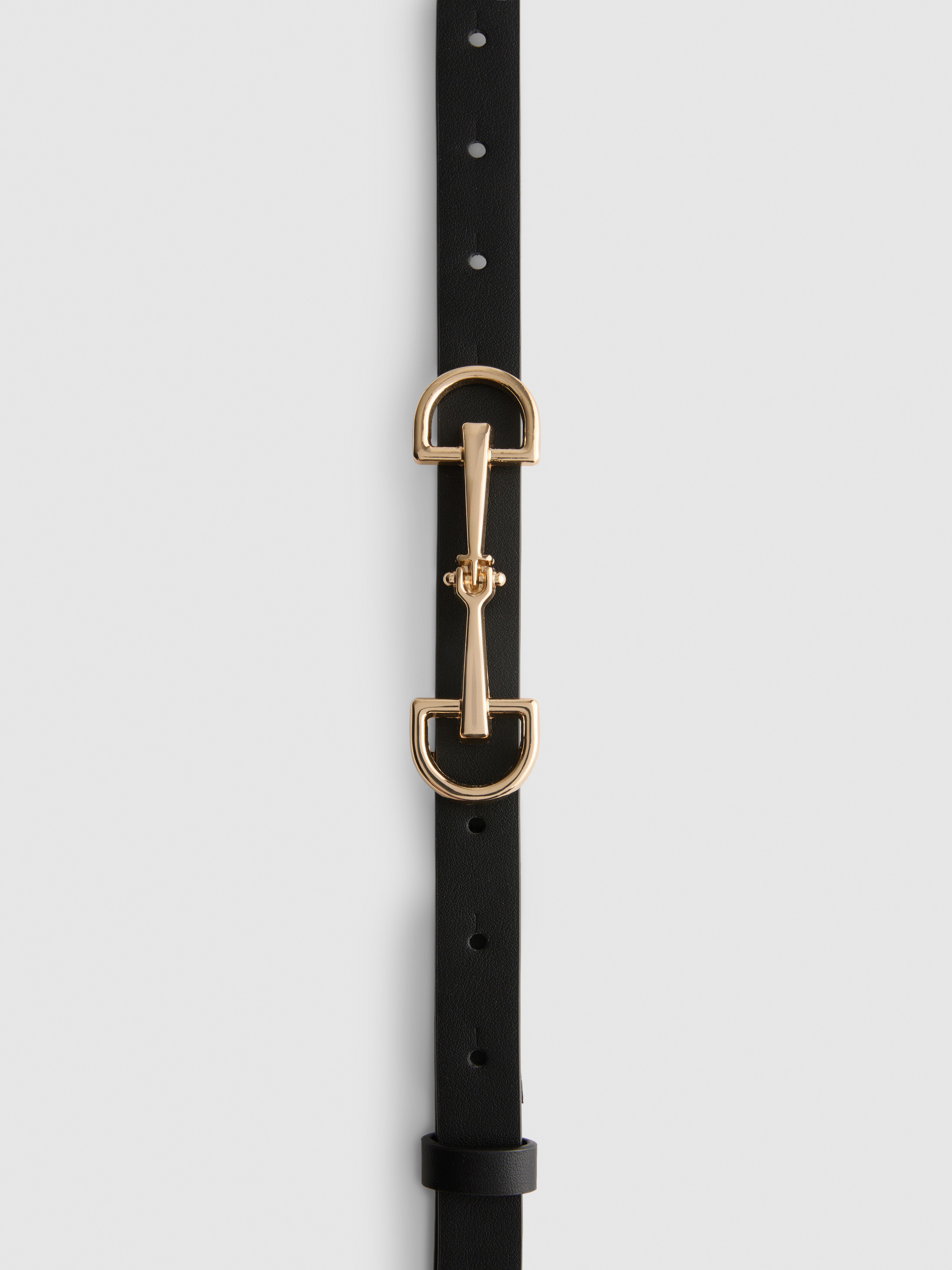 Snaffle Detail Skinny Belt