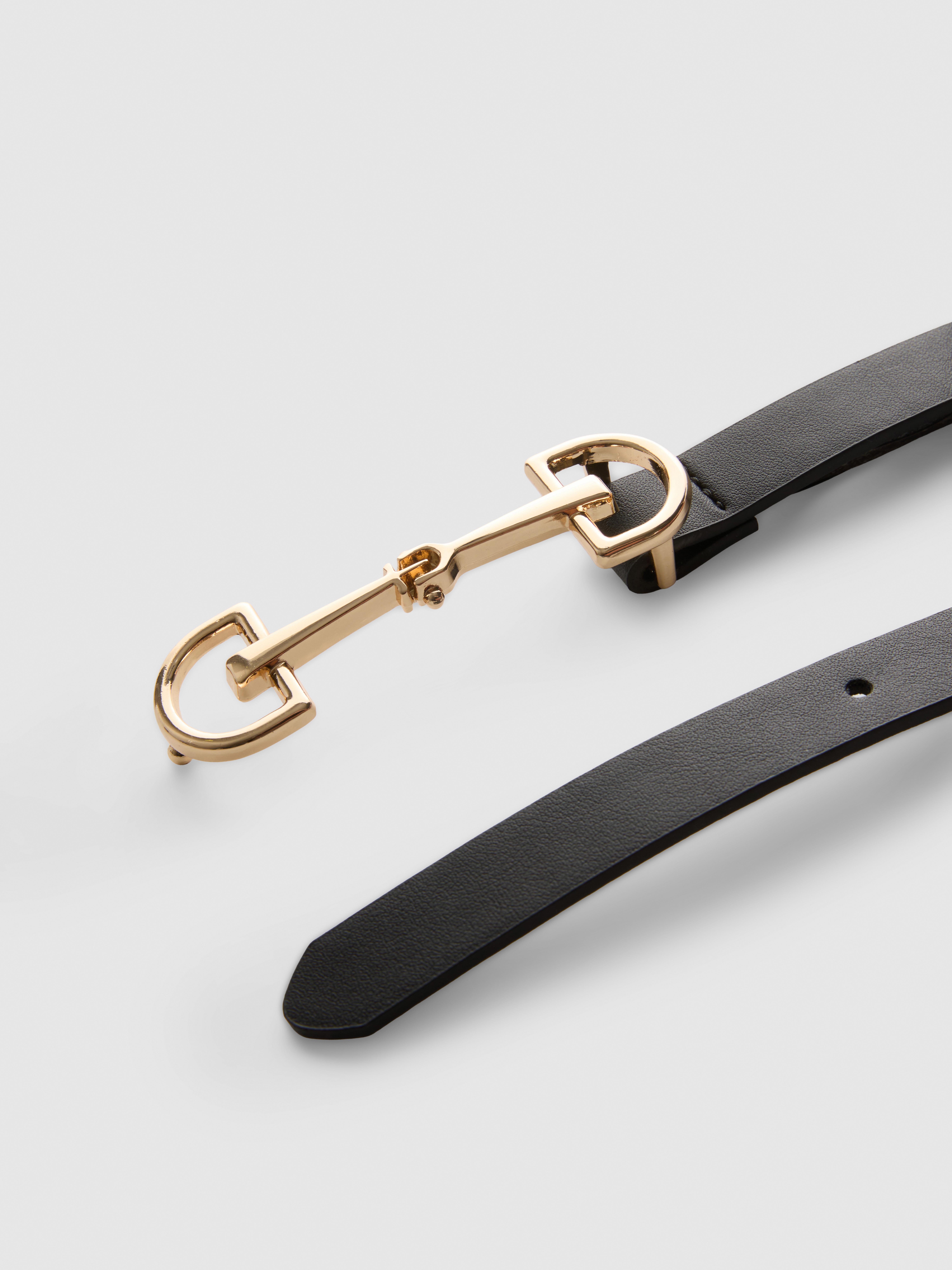 Snaffle Detail Skinny Belt