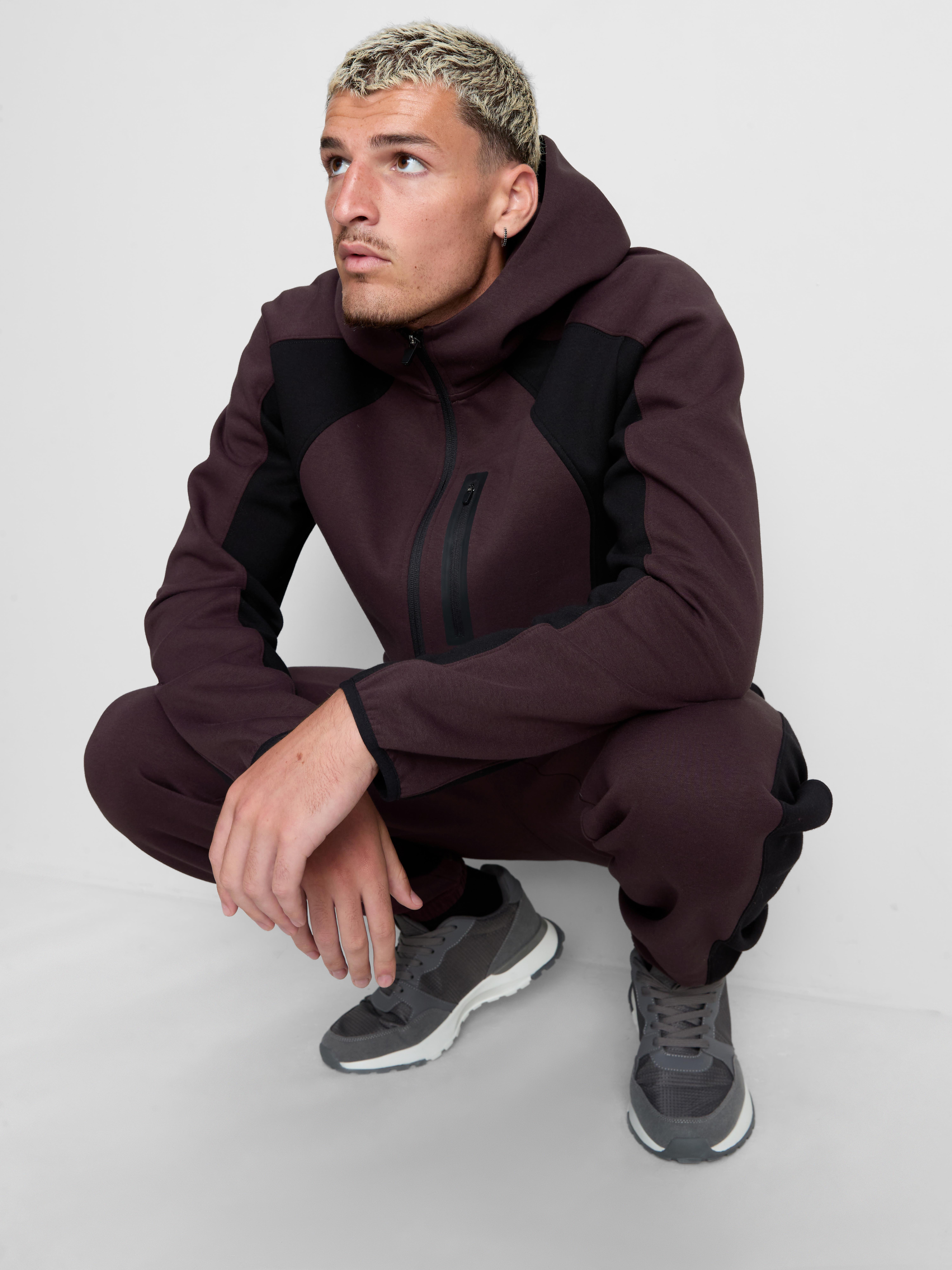 Colorblock Zip Hoodie
