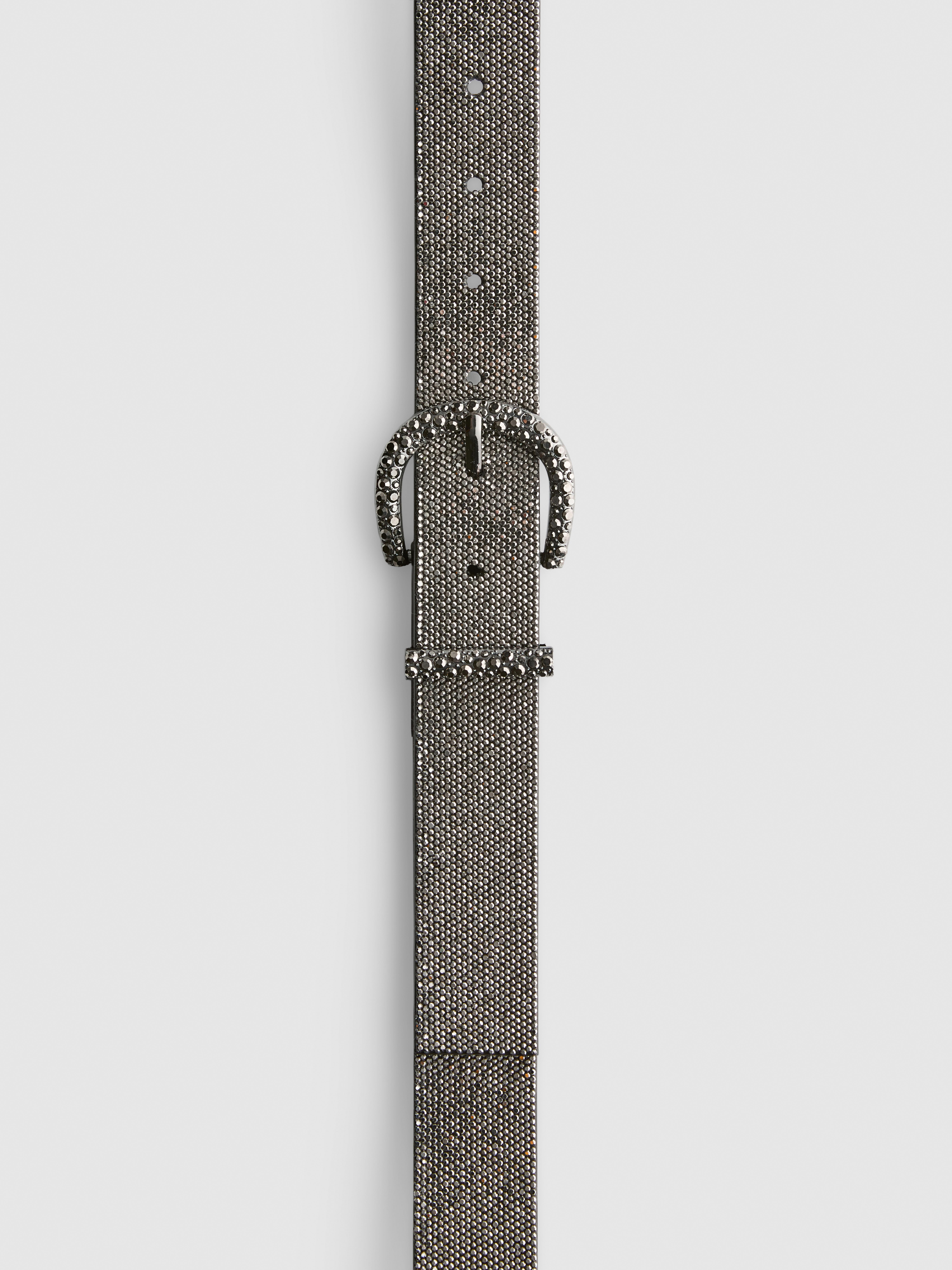 Rhinestone Buckle Belt