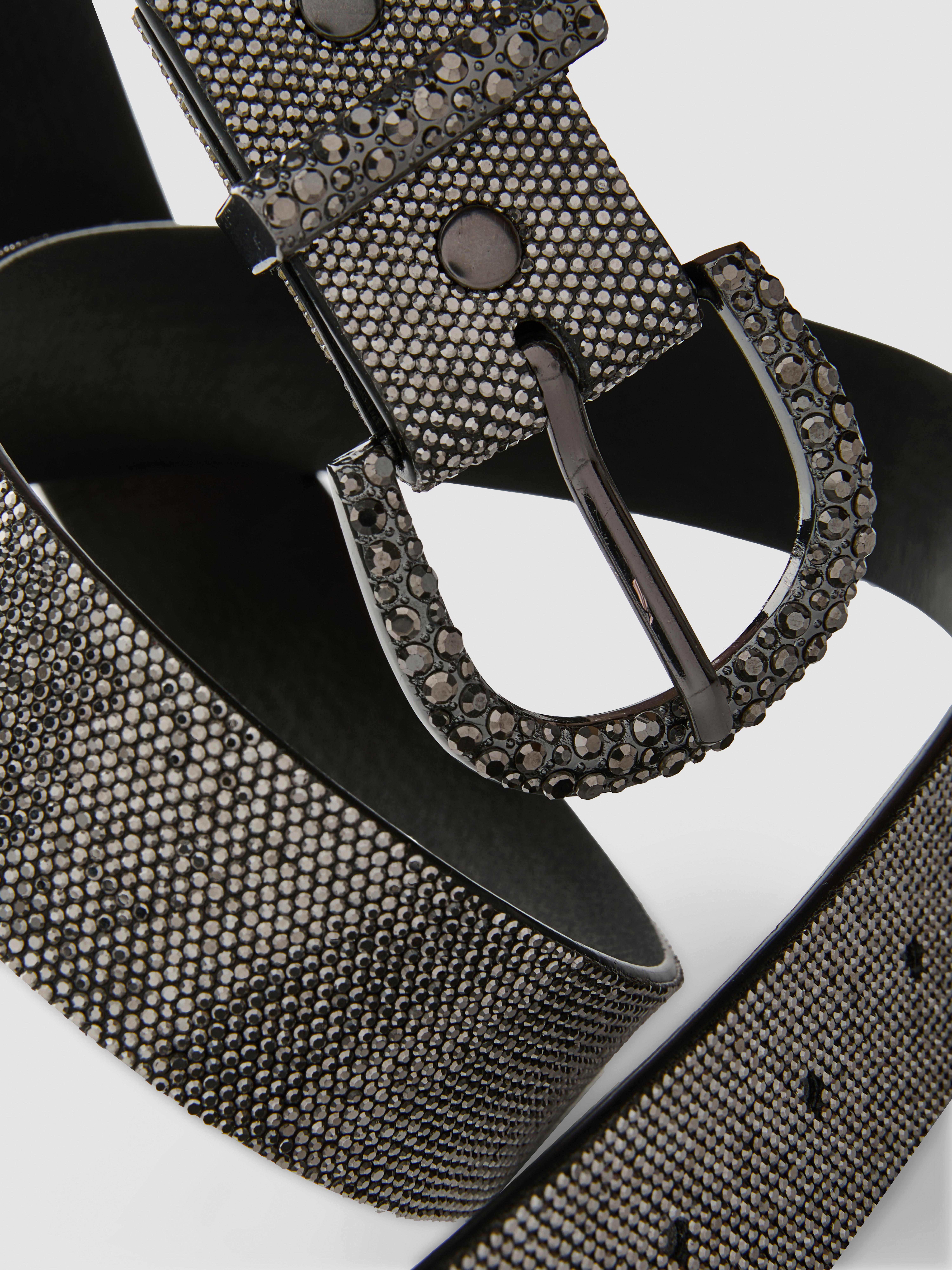 Rhinestone Buckle Belt