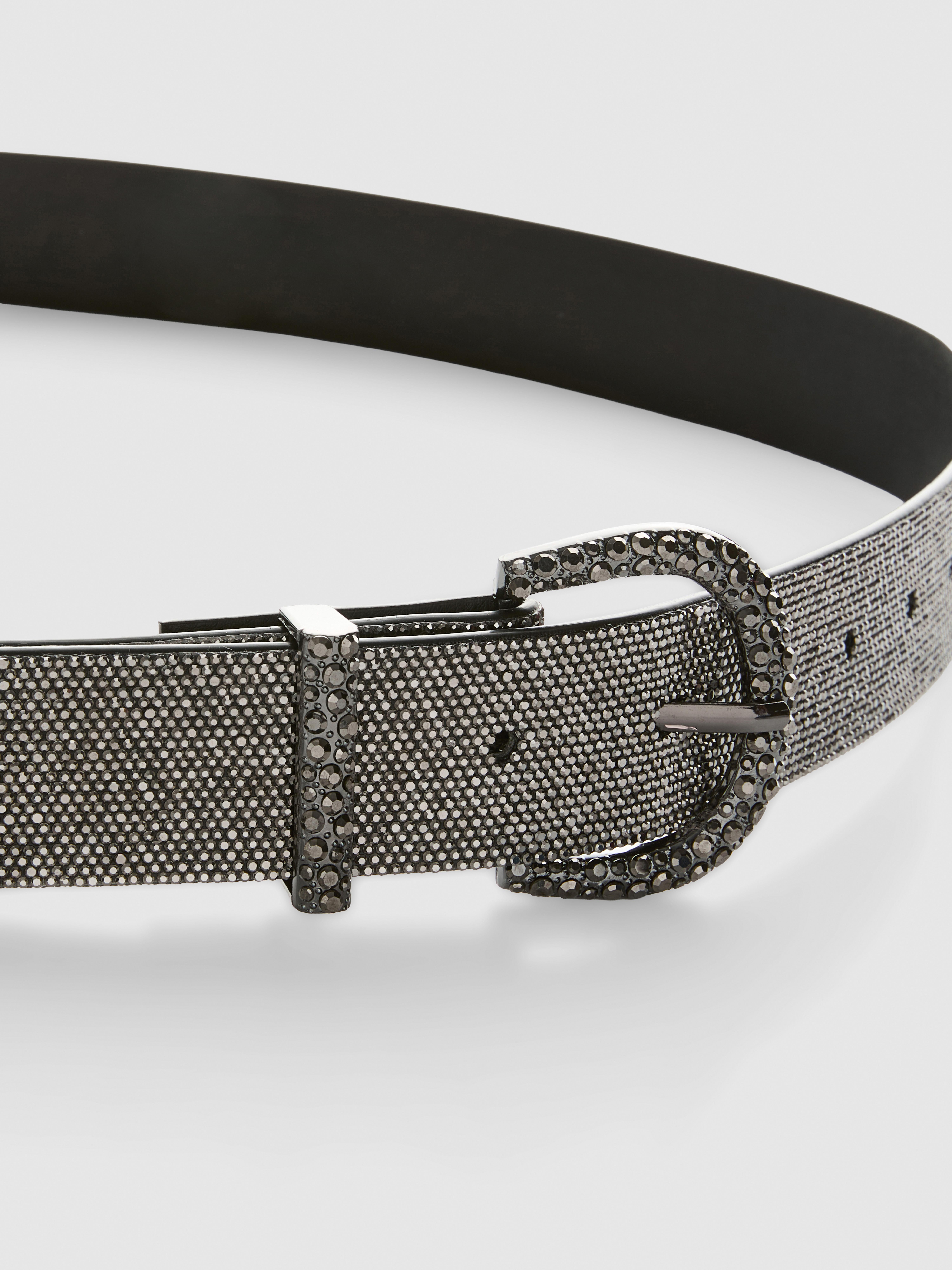 Rhinestone Buckle Belt