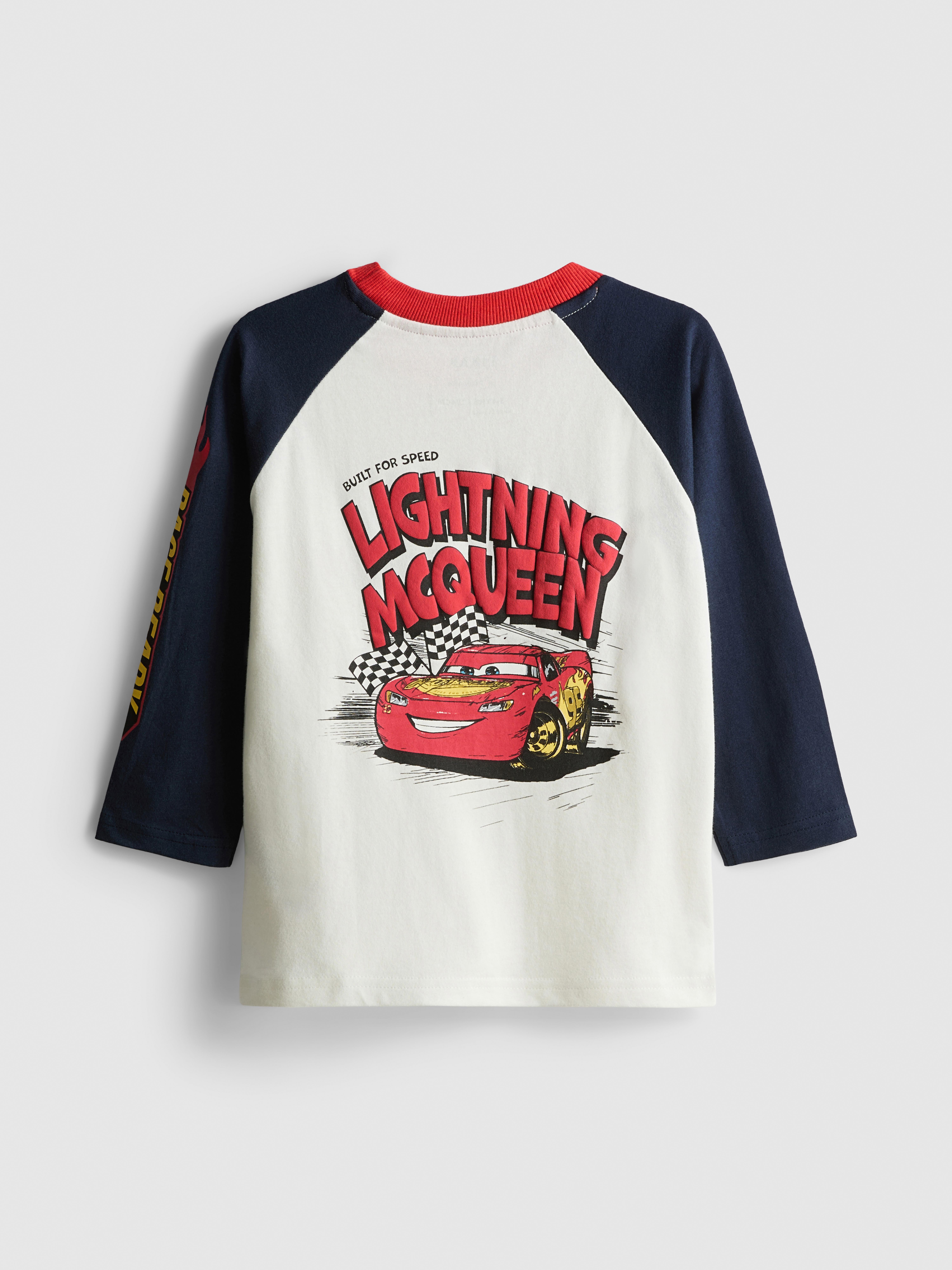 1-9yrs | Disney Pixar’s Cars Raglan Long Sleeve T-Shirt