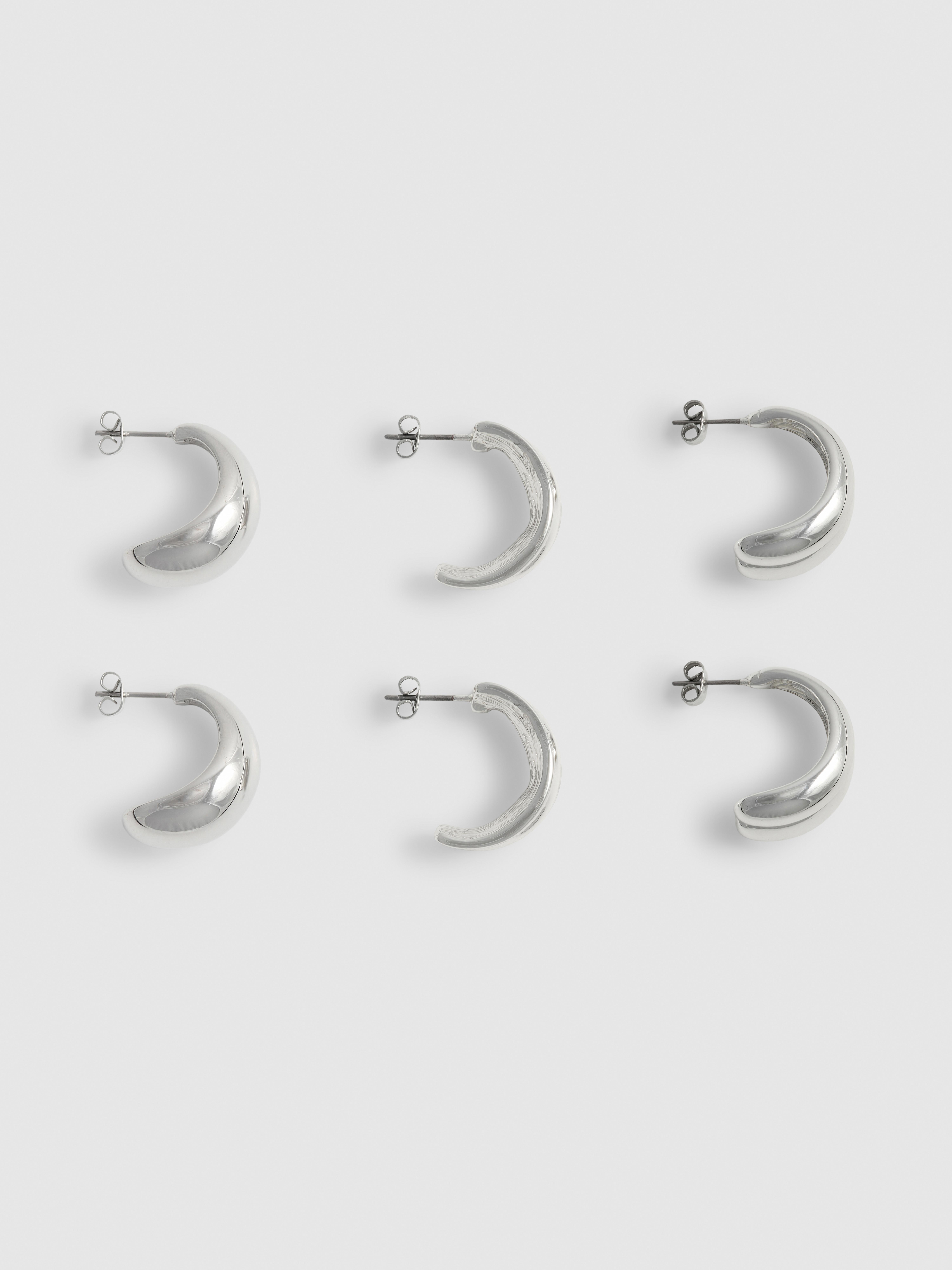 Lot de 3 paires de boucles d'oreilles Paula Echevarría