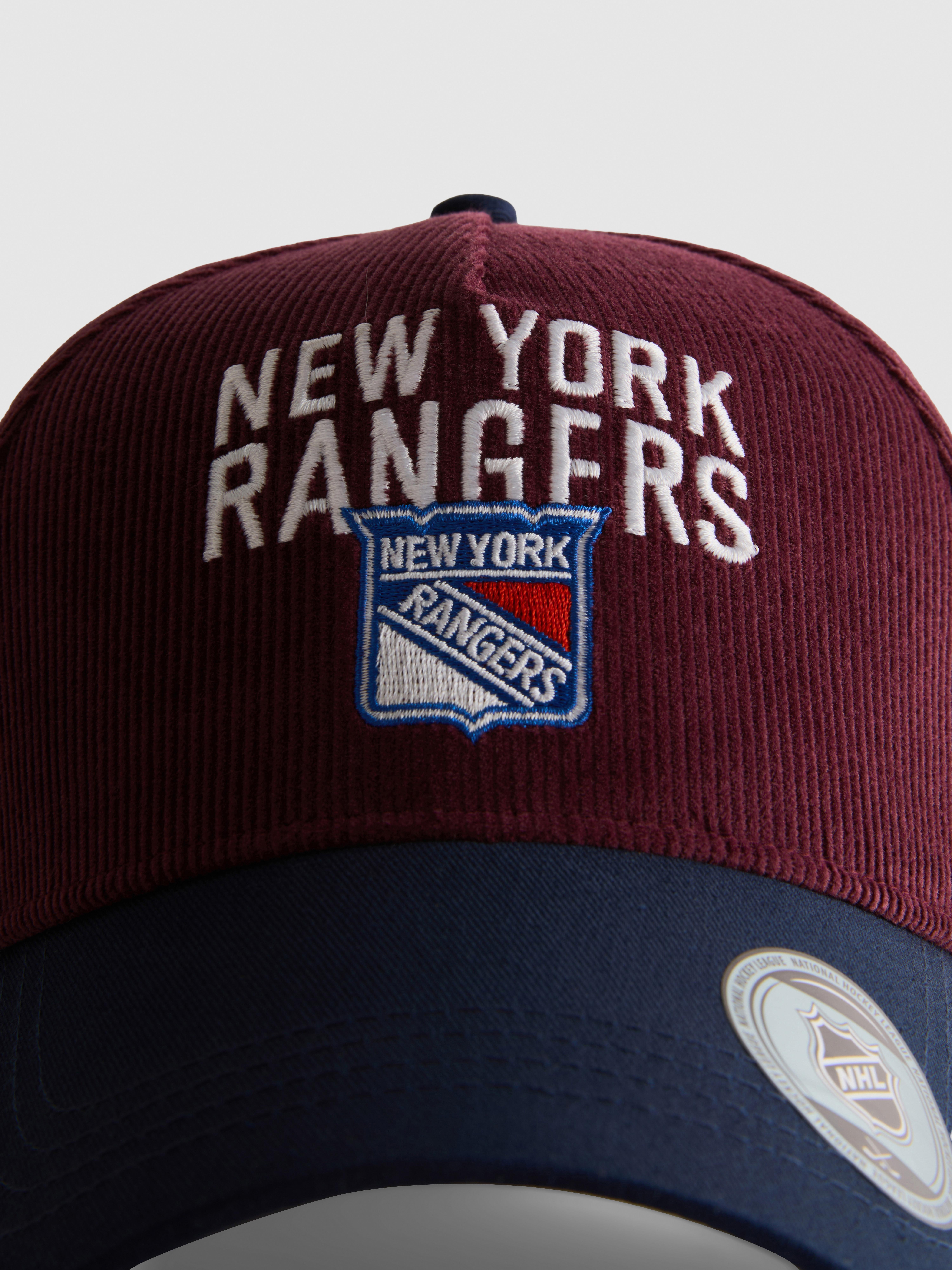 Casquette en velours côtelé NHL New York Rangers