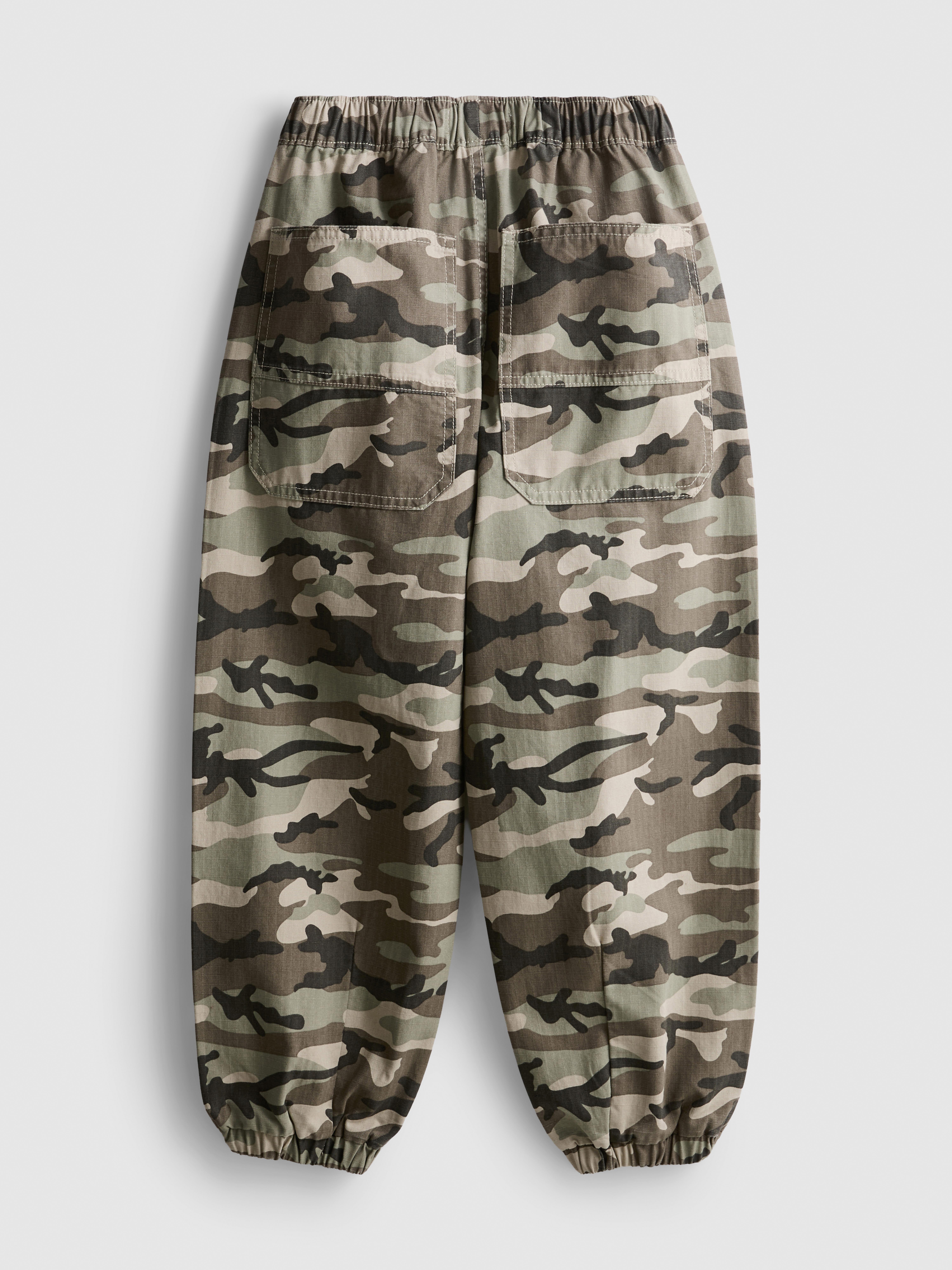 7-15yrs | Pure Cotton Camouflage Cuffed Cargo Pants