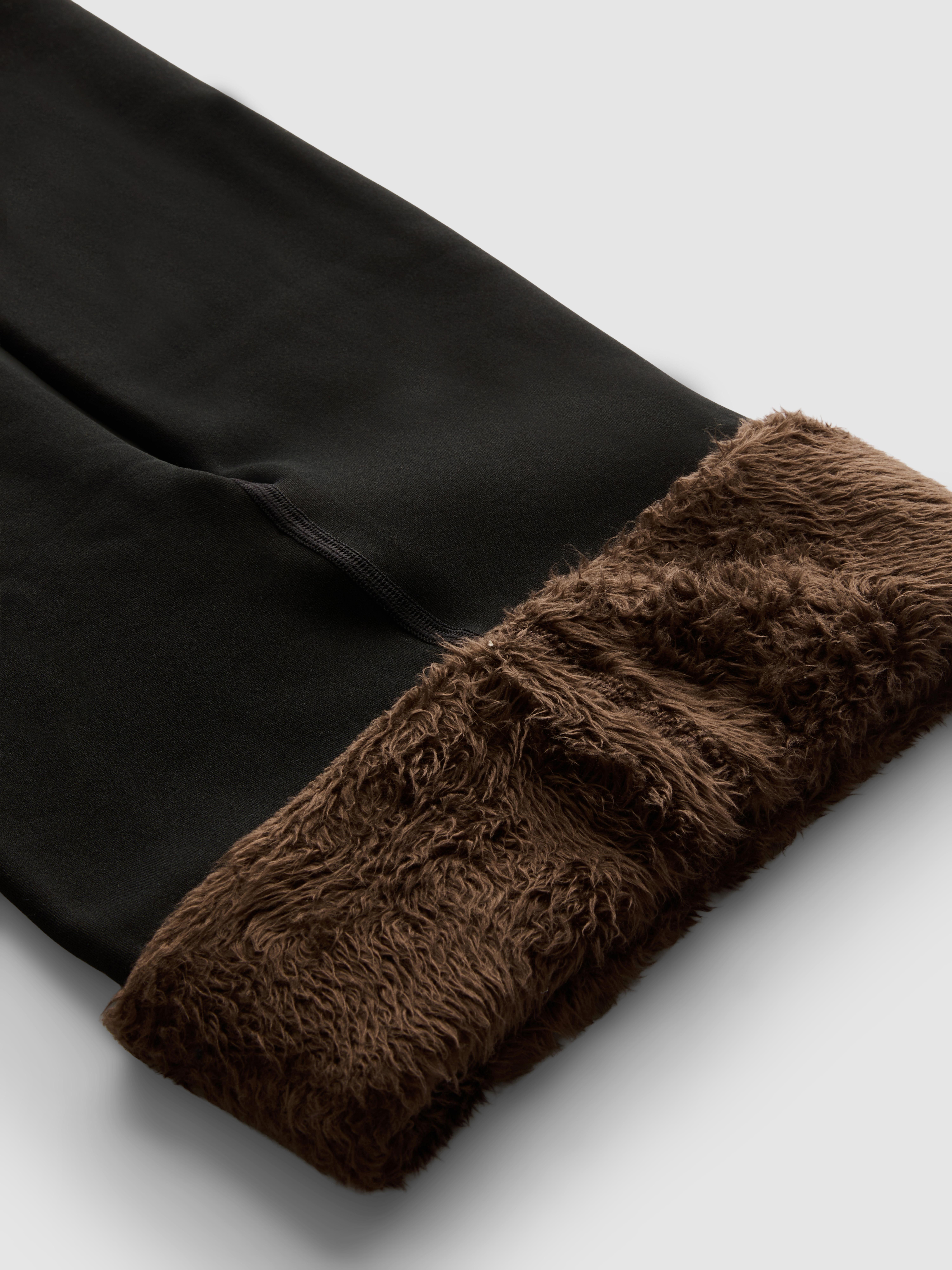 1pk Sheer Velvet Plush Leggings