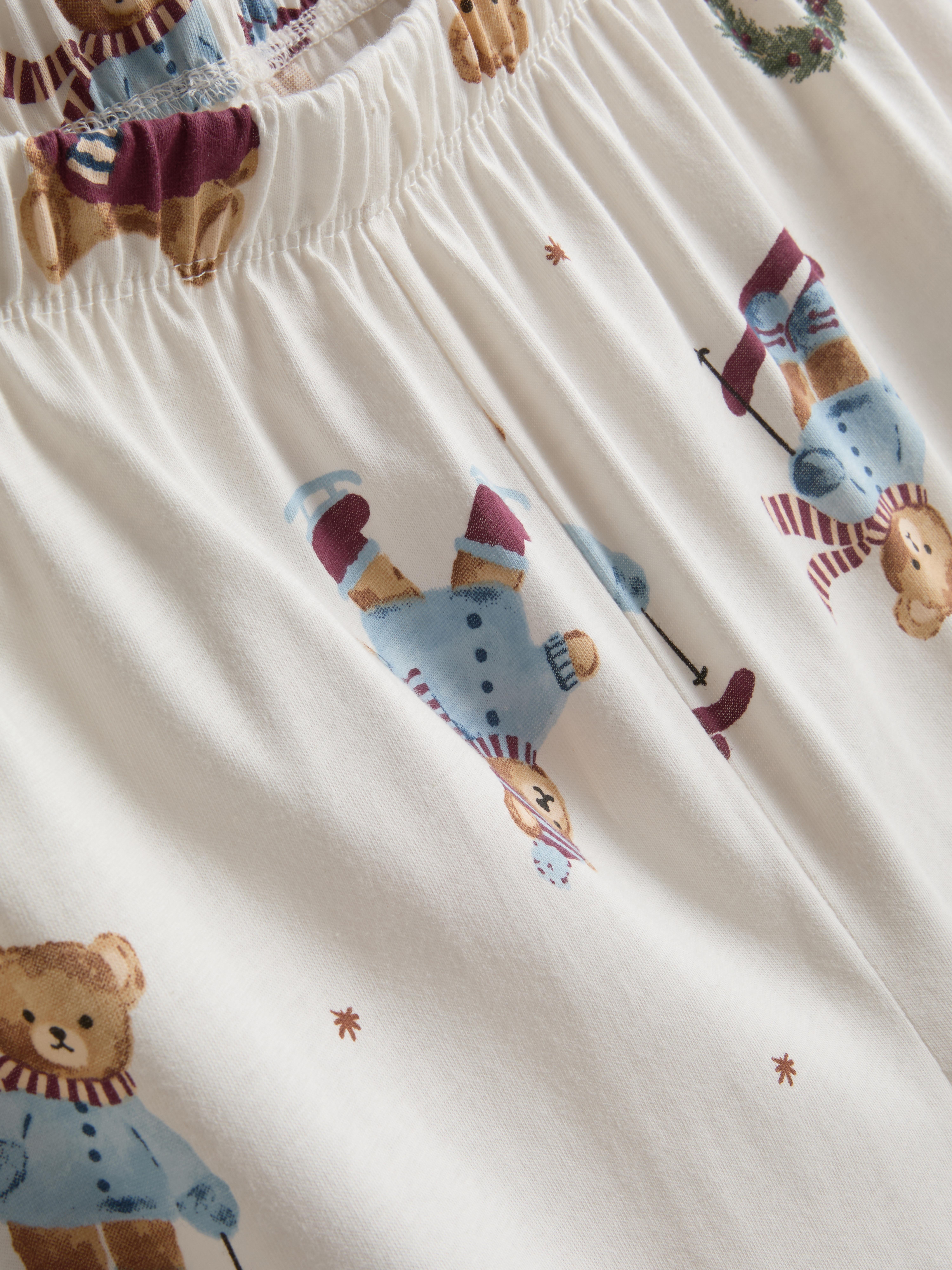 Women’s Pure Cotton Teddy Bear Family Christmas Pajamas