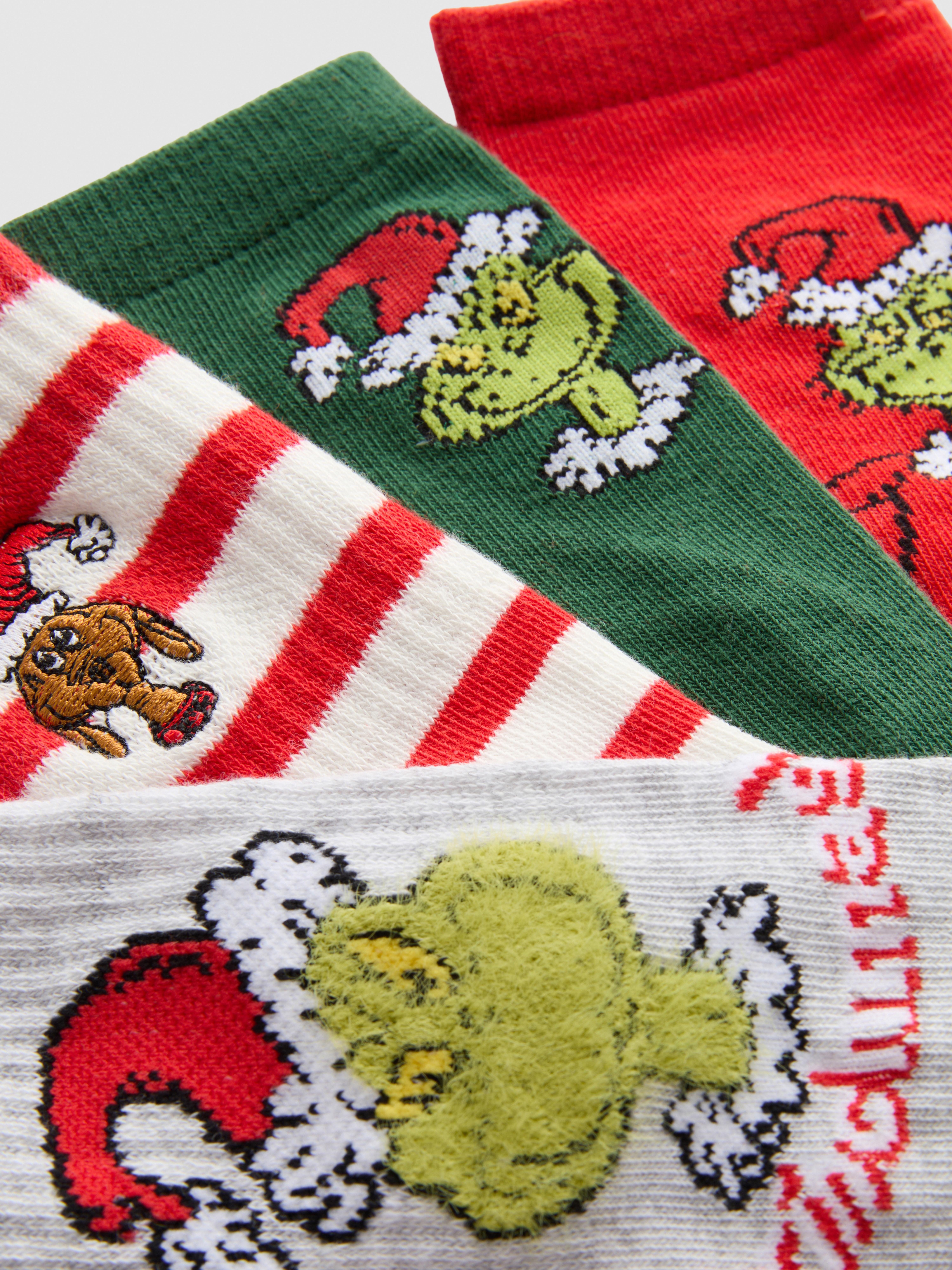 4pk The Grinch Cotton-Rich Crew Socks