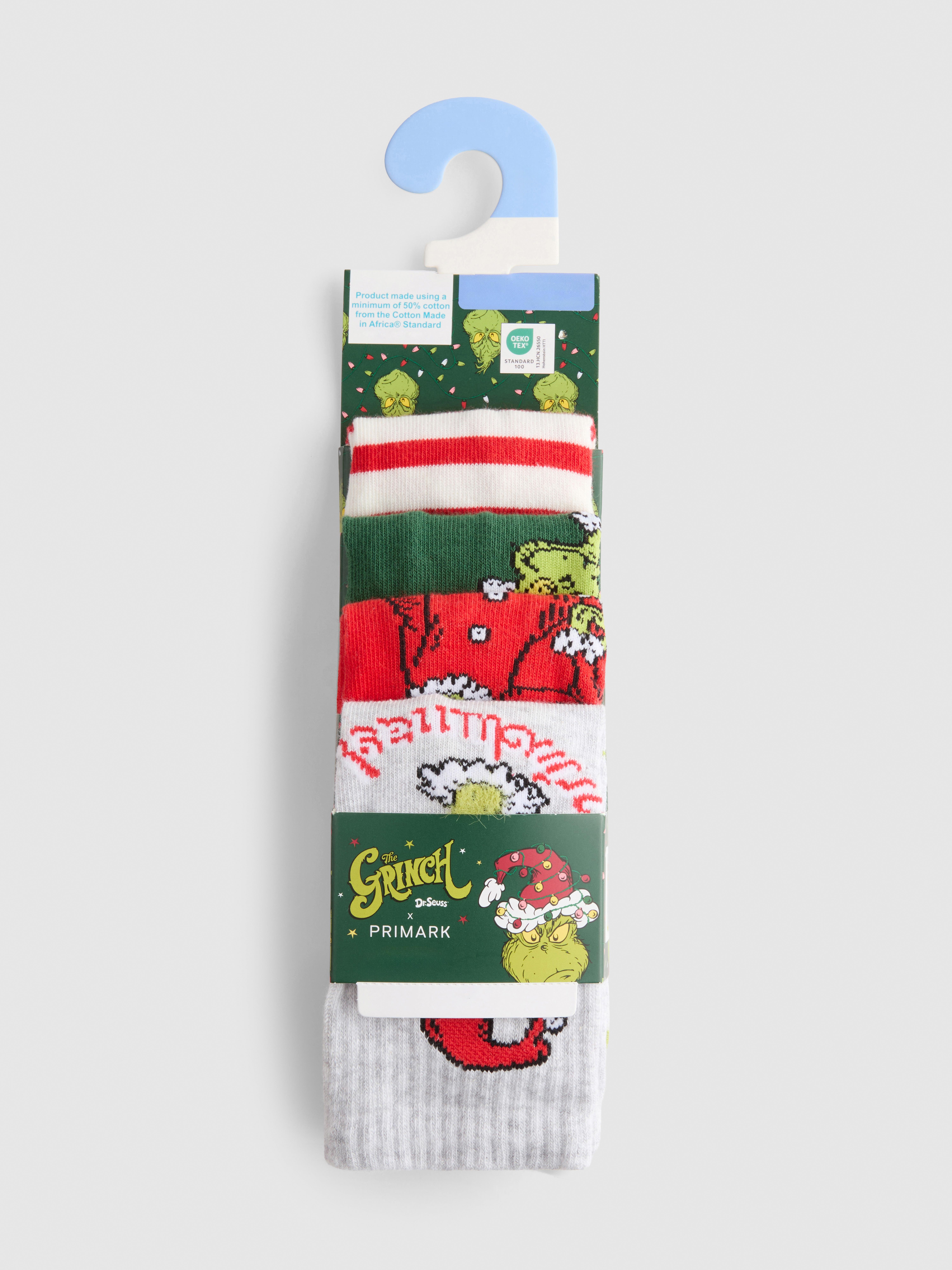4pk The Grinch Cotton-Rich Crew Socks