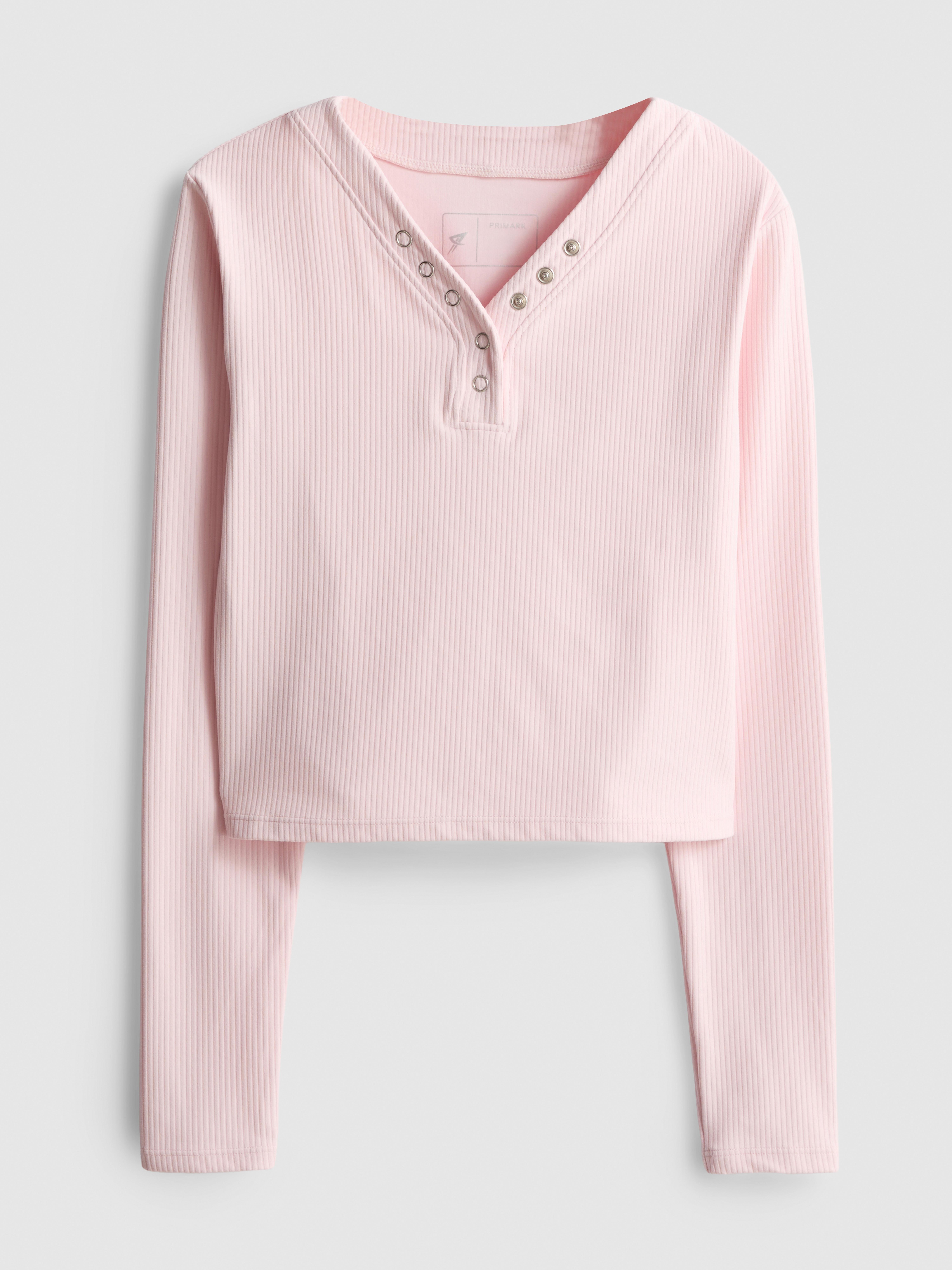 7-15yrs | Primark Form Ribbed Long Sleeve T-Shirt