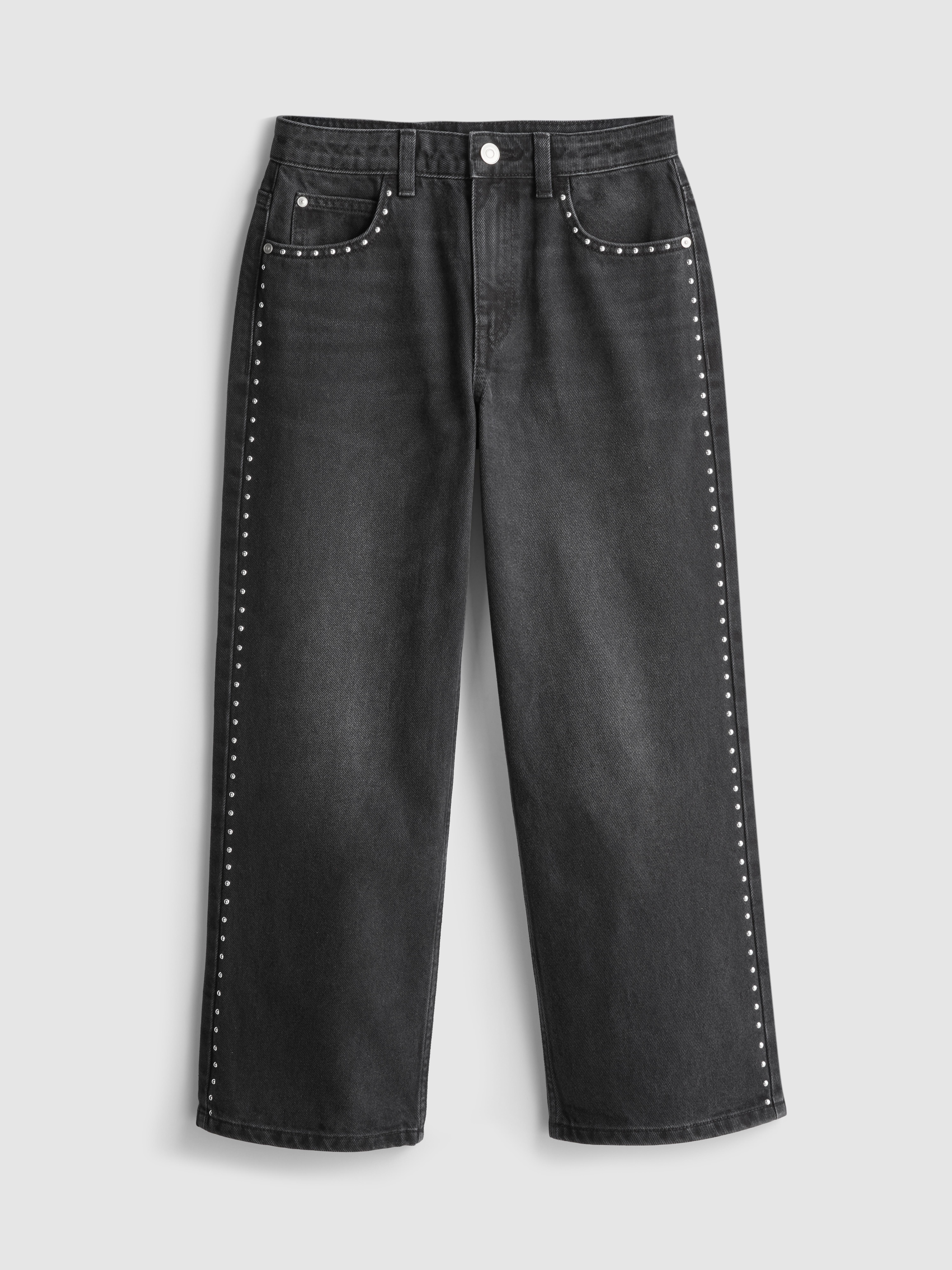 7-15yrs | Pure Cotton Studded Star Wide-Leg Jeans