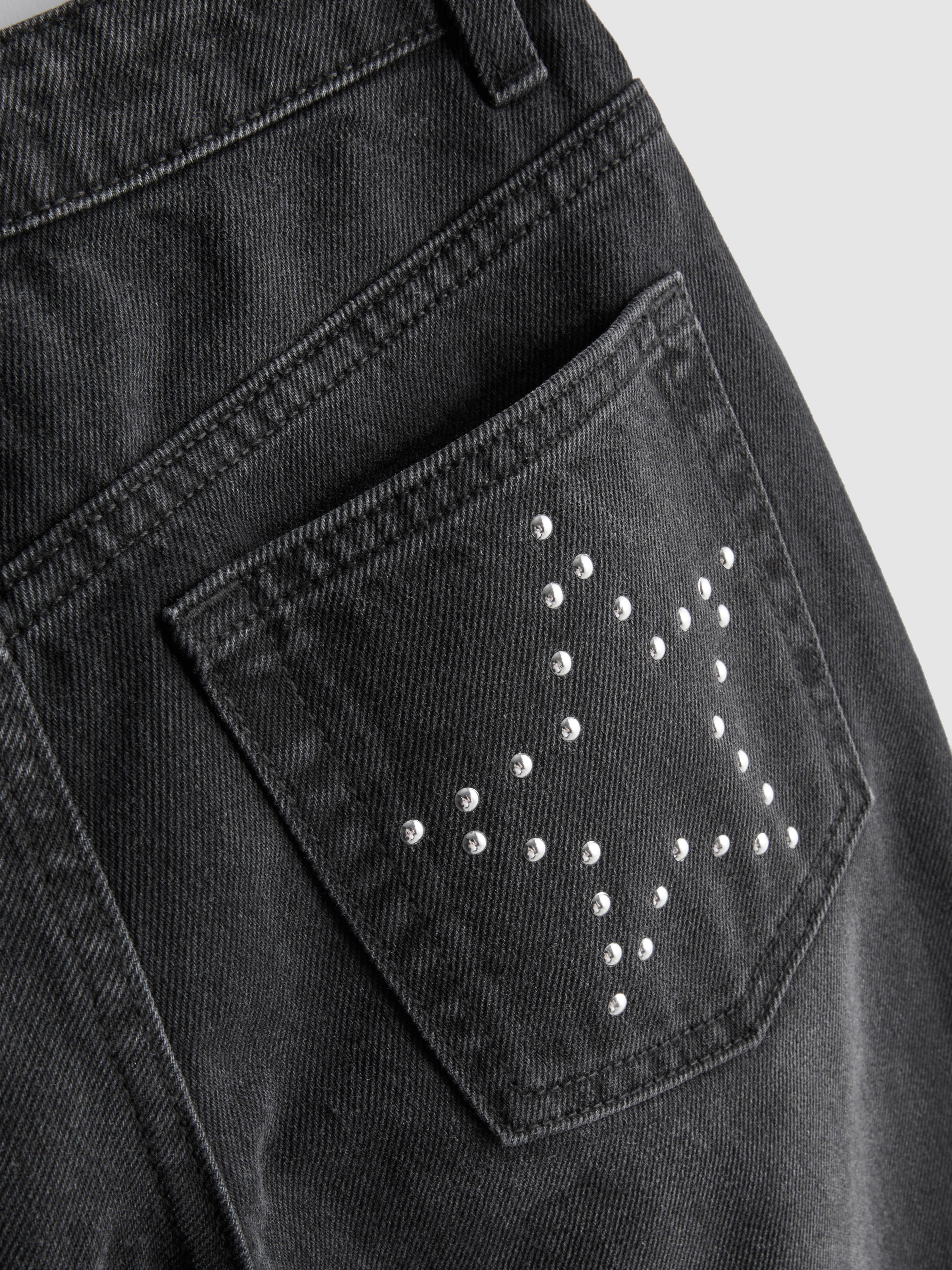 7-15yrs | Pure Cotton Studded Star Wide-Leg Jeans