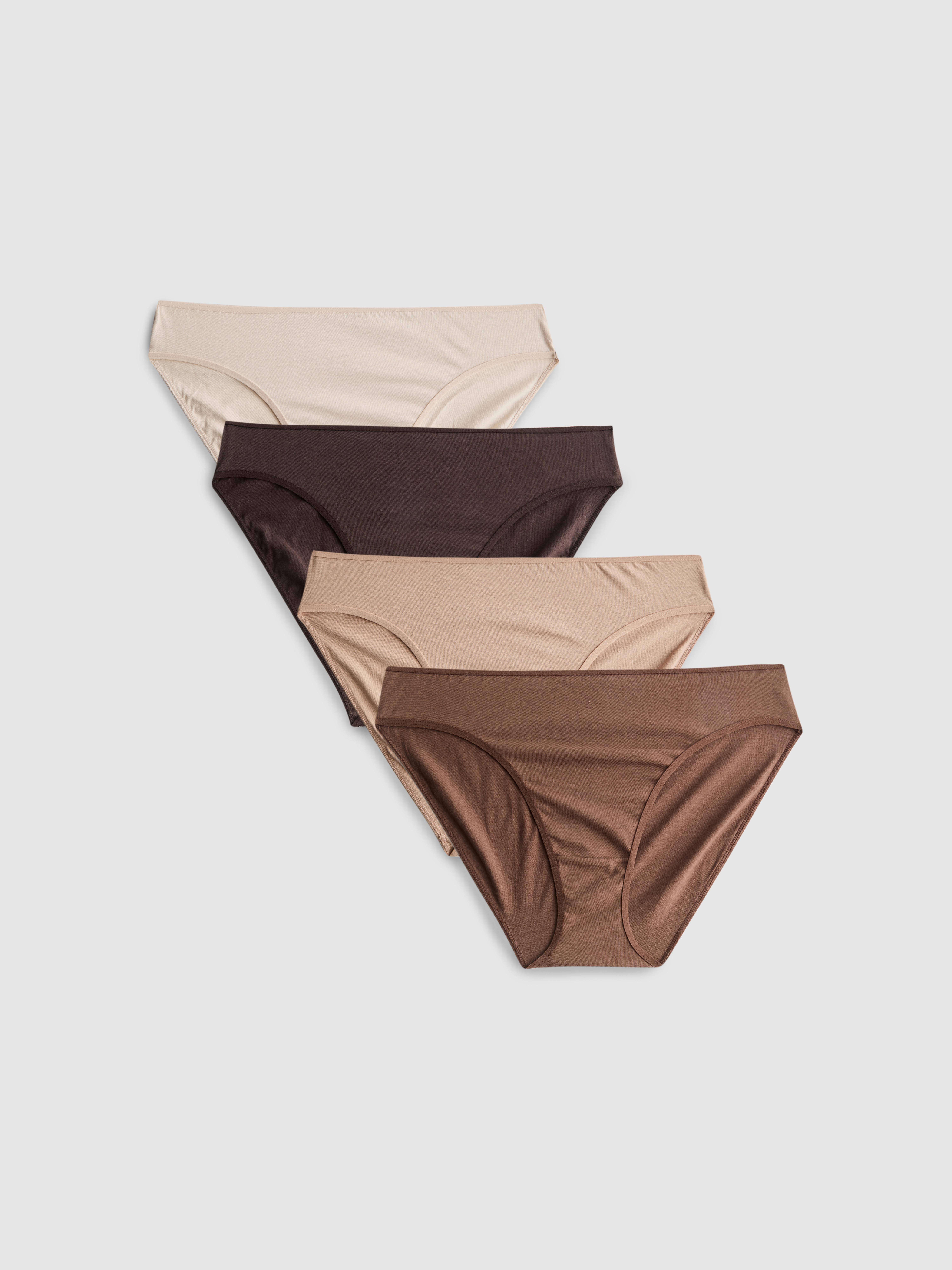 4pk Pure Cotton High-Leg Briefs