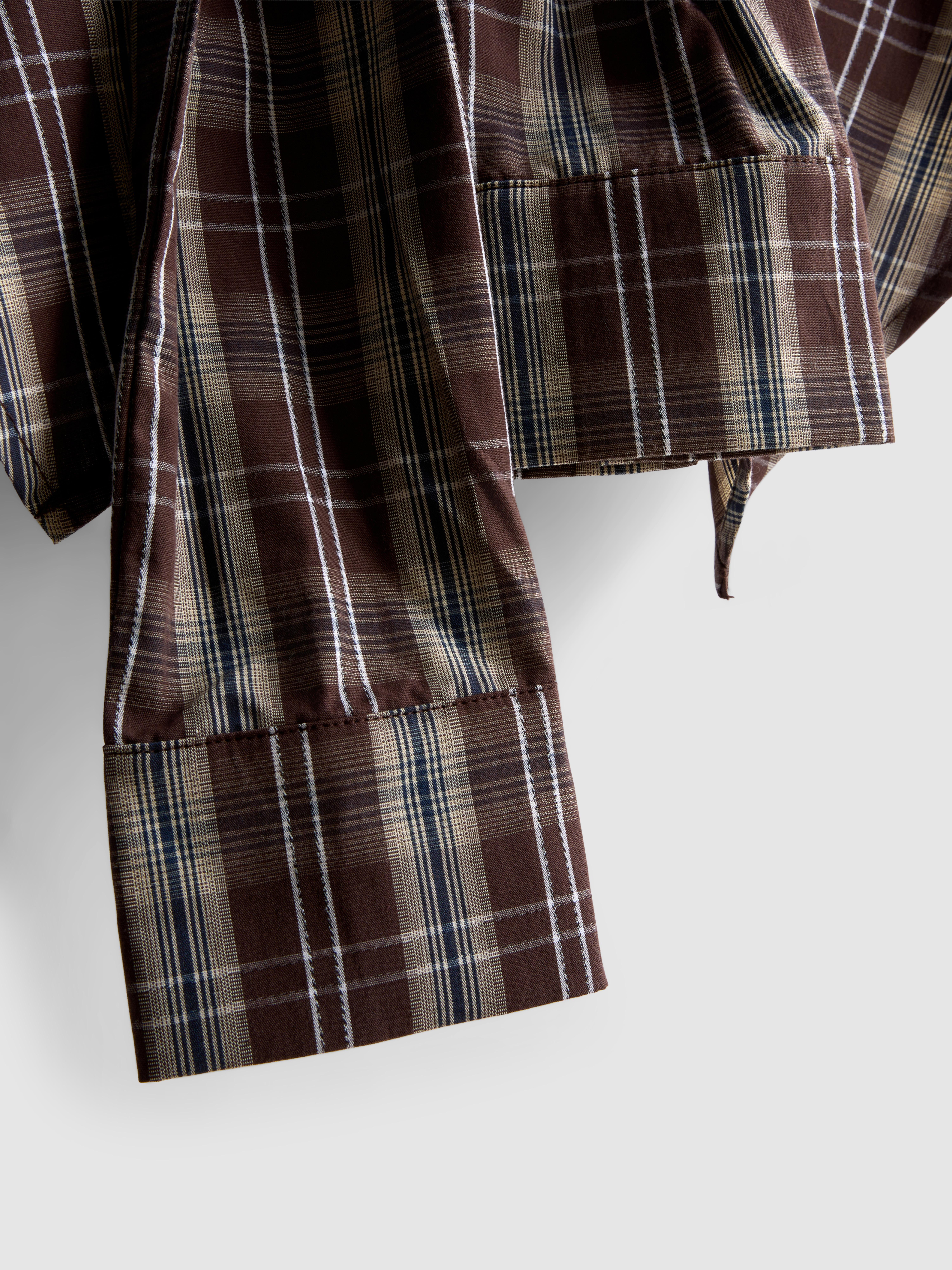 The Primark Scene | Asymmetric Tie Detail Check Mini Skirt