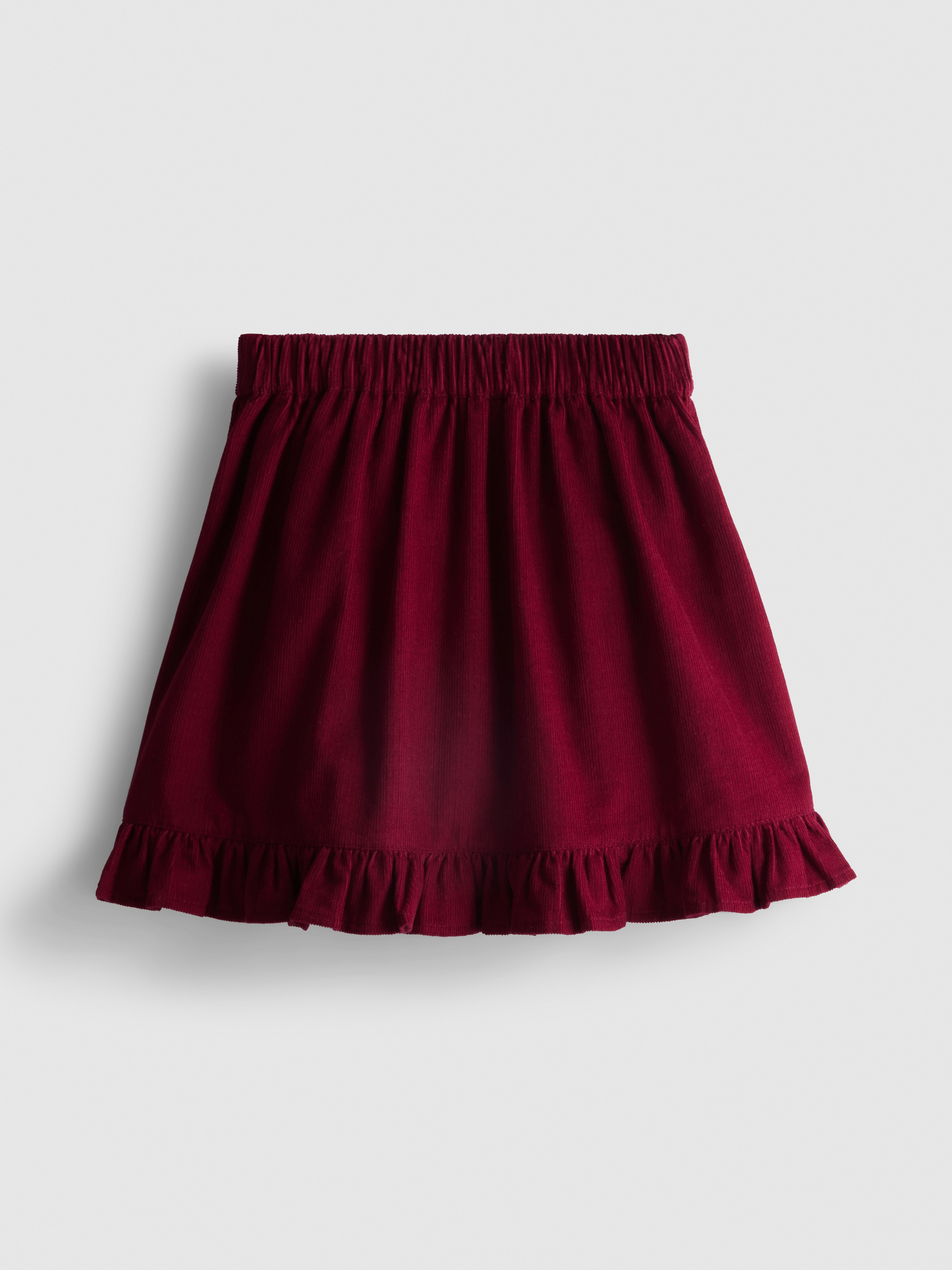 1-9yrs | Pure Cotton Corduroy Ruffle Skirt