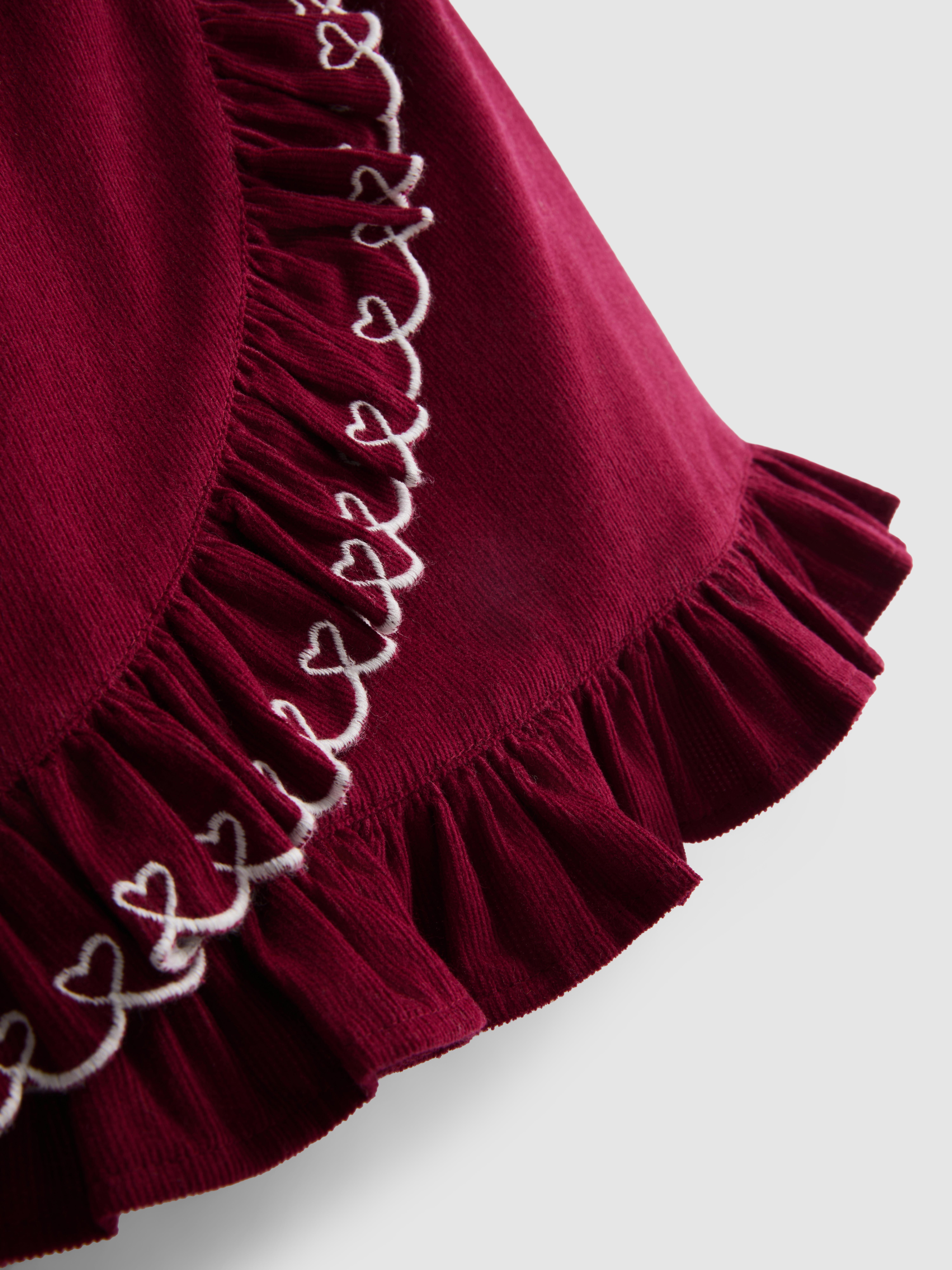 1-9yrs | Pure Cotton Corduroy Ruffle Skirt
