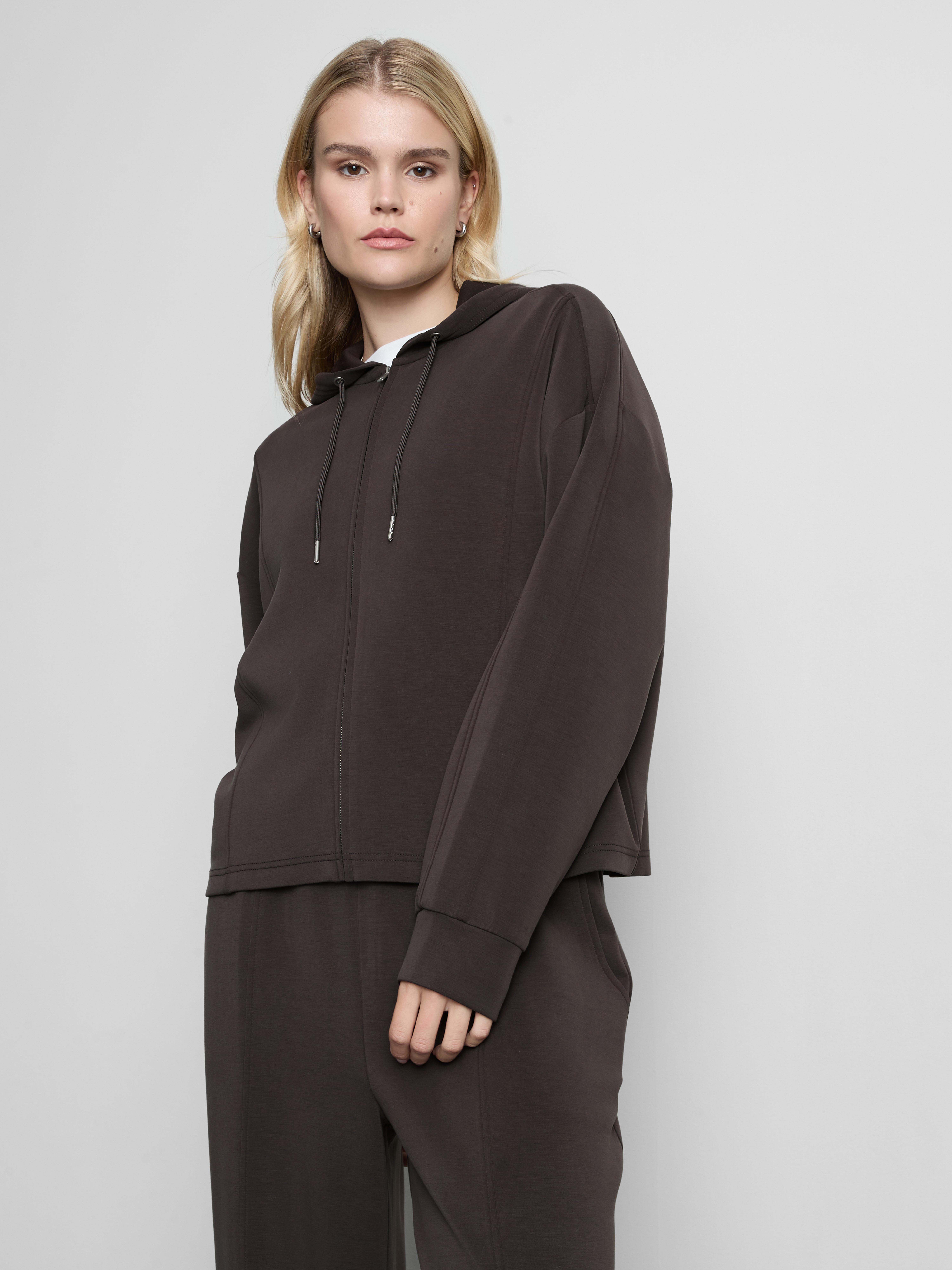 Modal-Blend Zip-Up Hoodie
