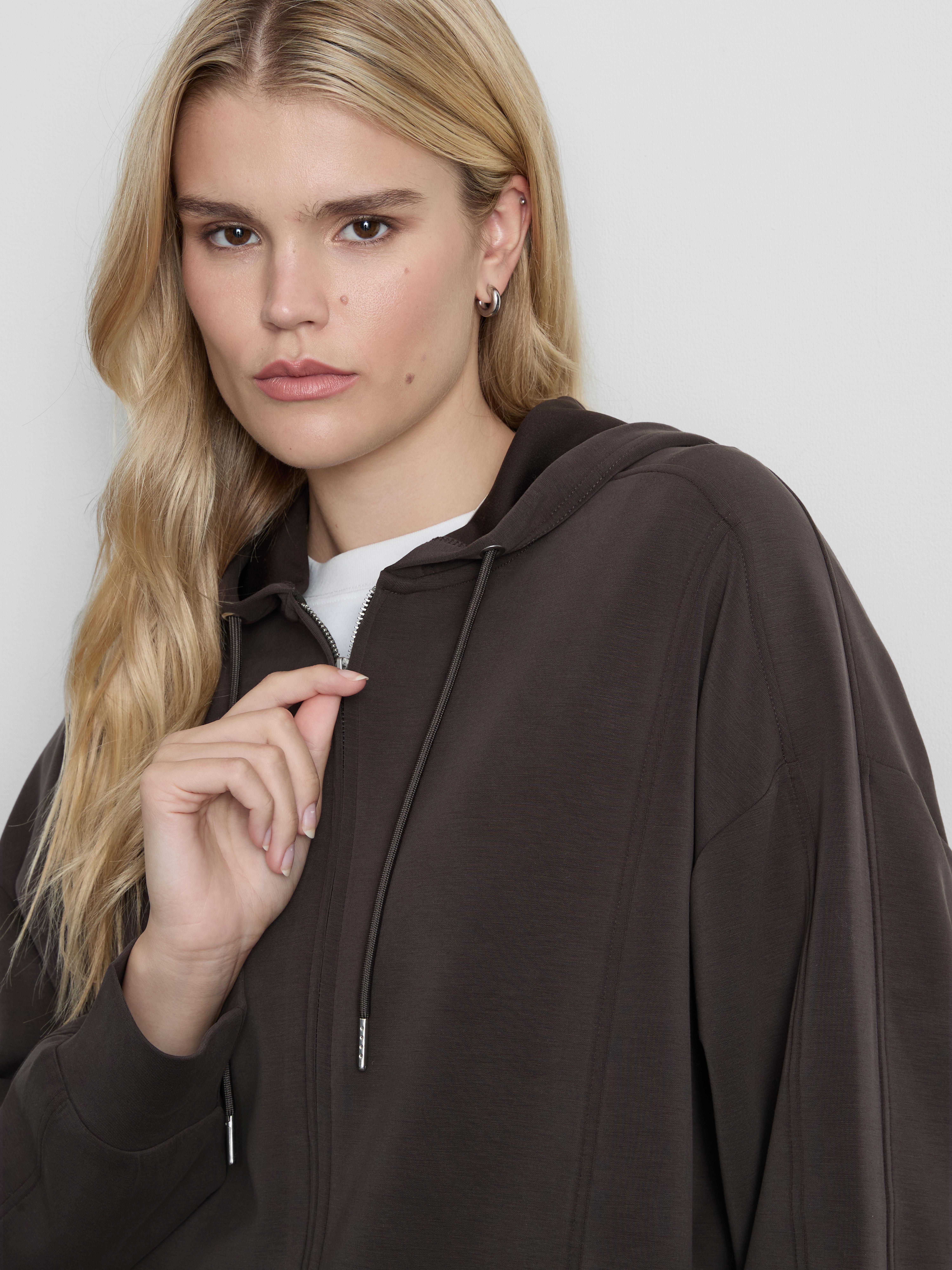 Modal-Blend Zip-Up Hoodie
