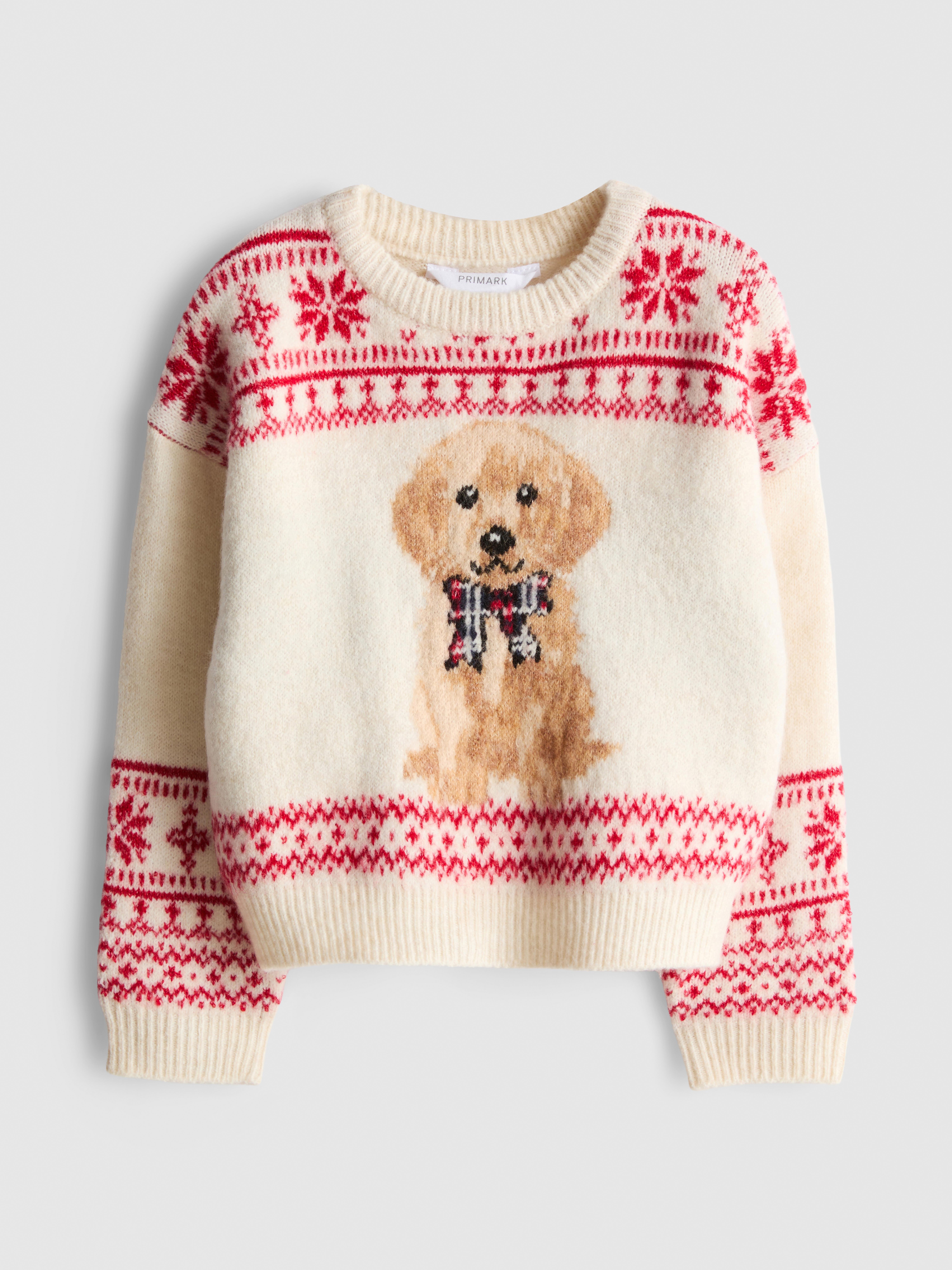 1-12yrs | Dog Fair Isle Family Christmas Sweater