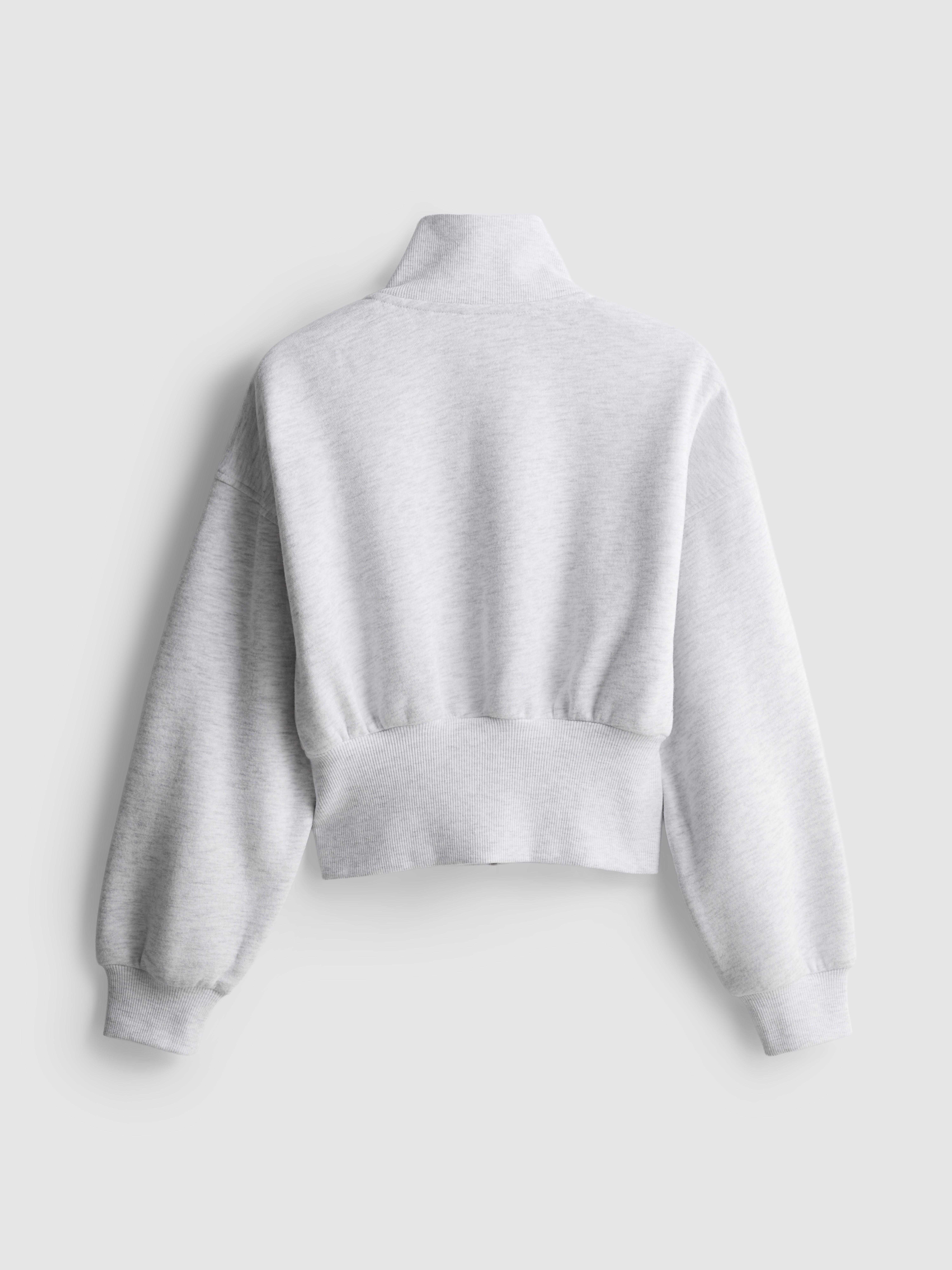 7-15yrs | Cotton-Rich High-Neck Zip-Up Sweatshirt