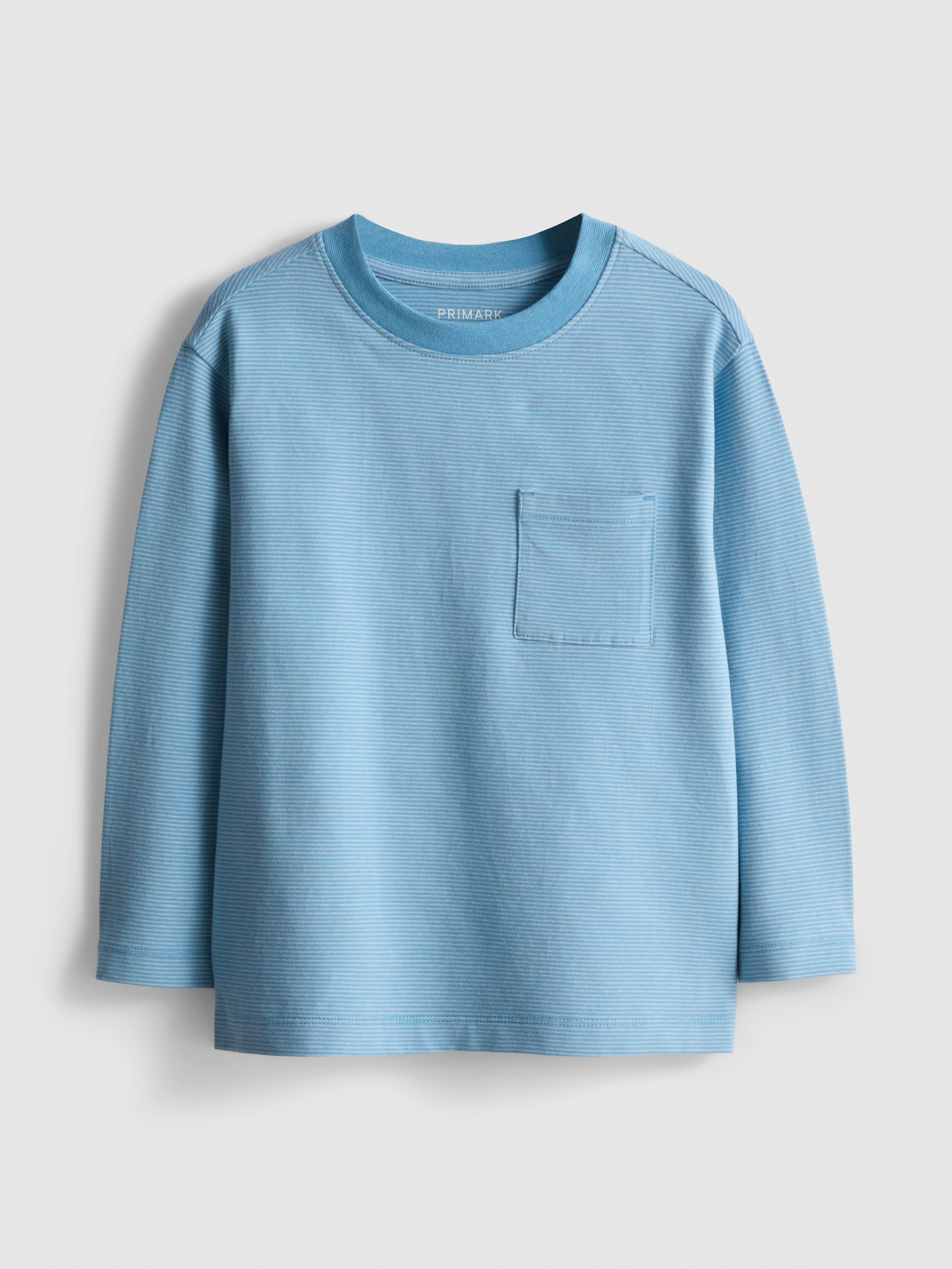 1-7yrs | Cotton-Rich Pinstripe Long-Sleeve T-Shirt