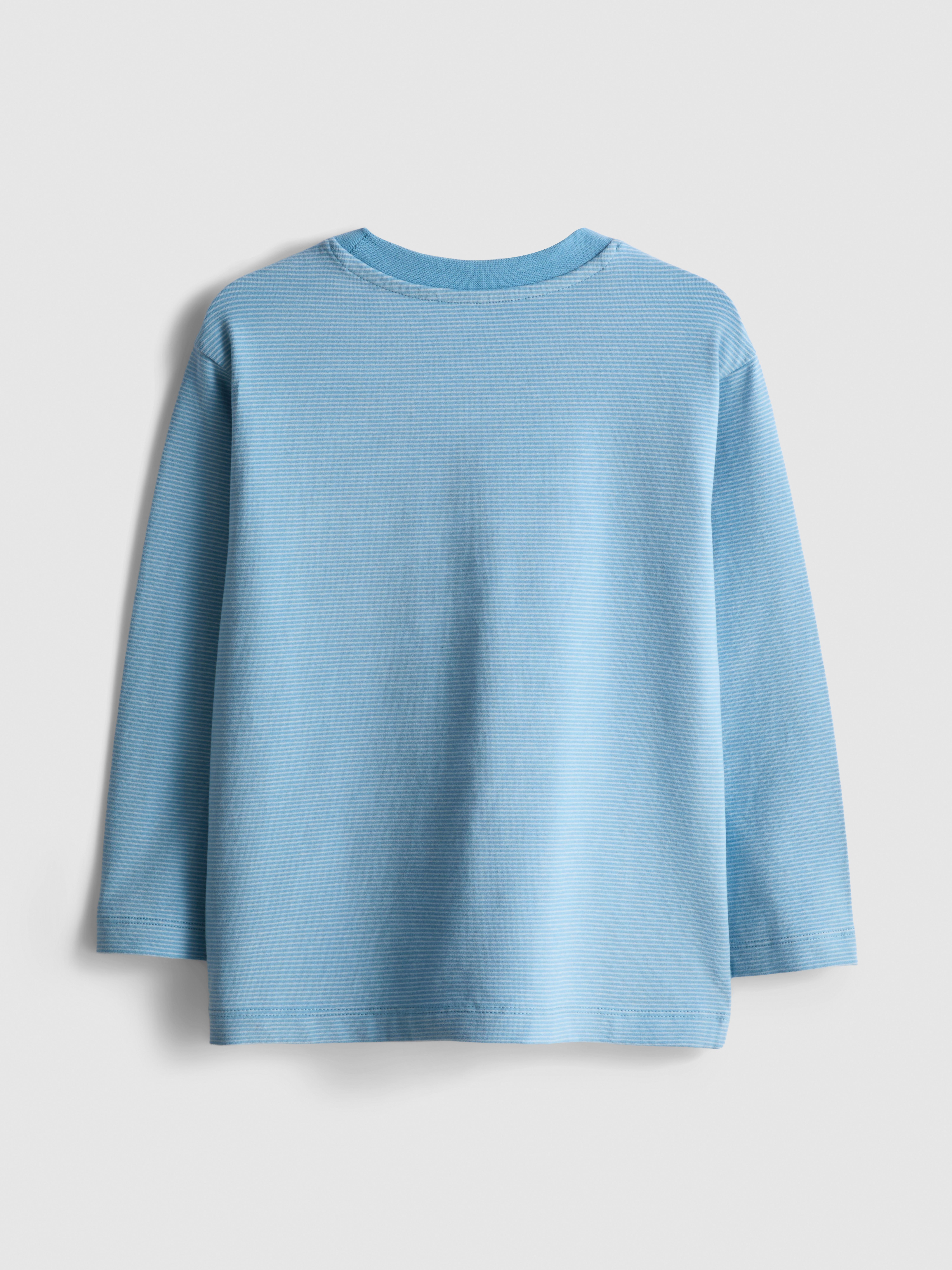 1-7yrs | Cotton-Rich Pinstripe Long-Sleeve T-Shirt
