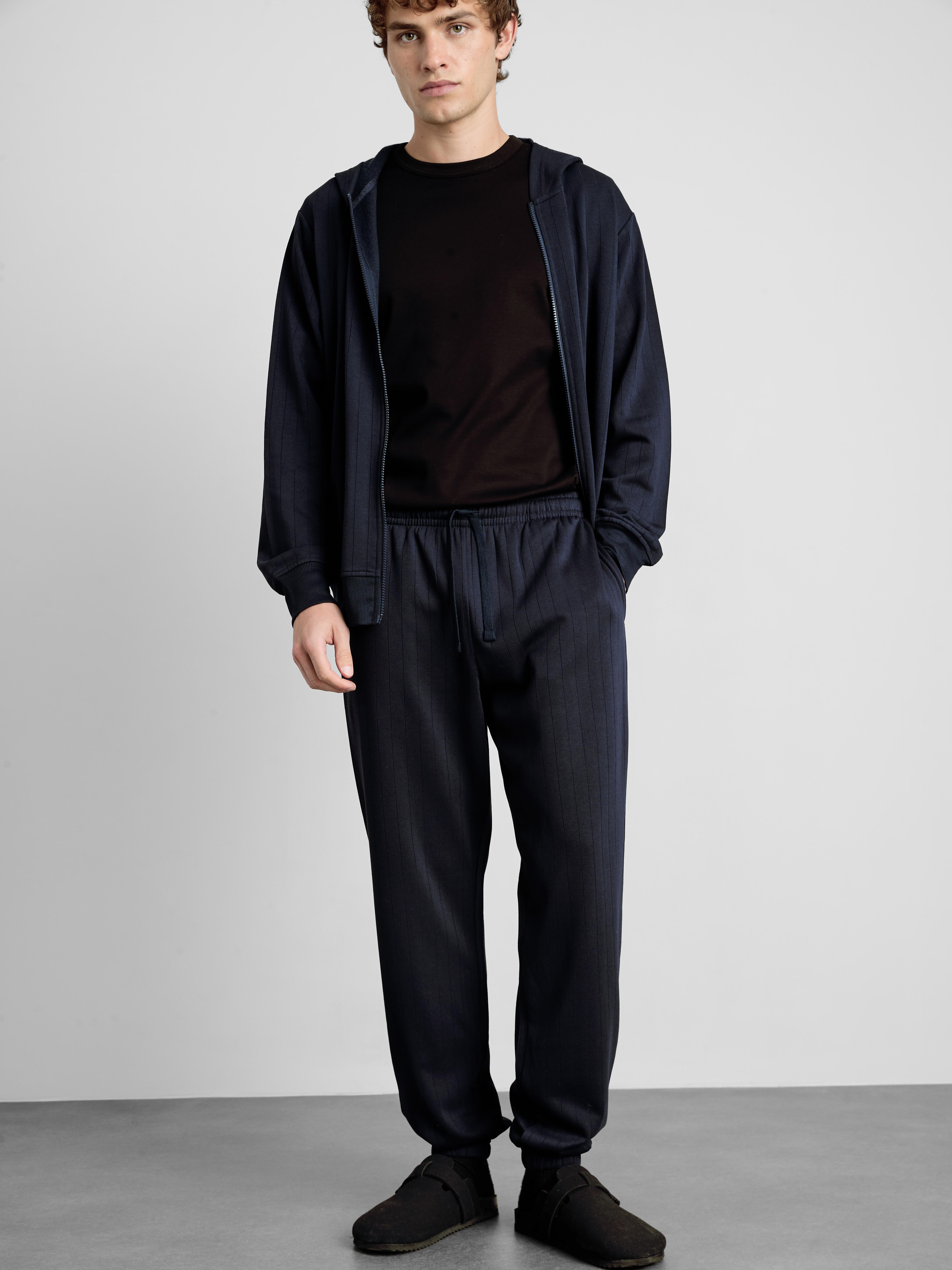 Textured Drawstring Pajama Bottoms