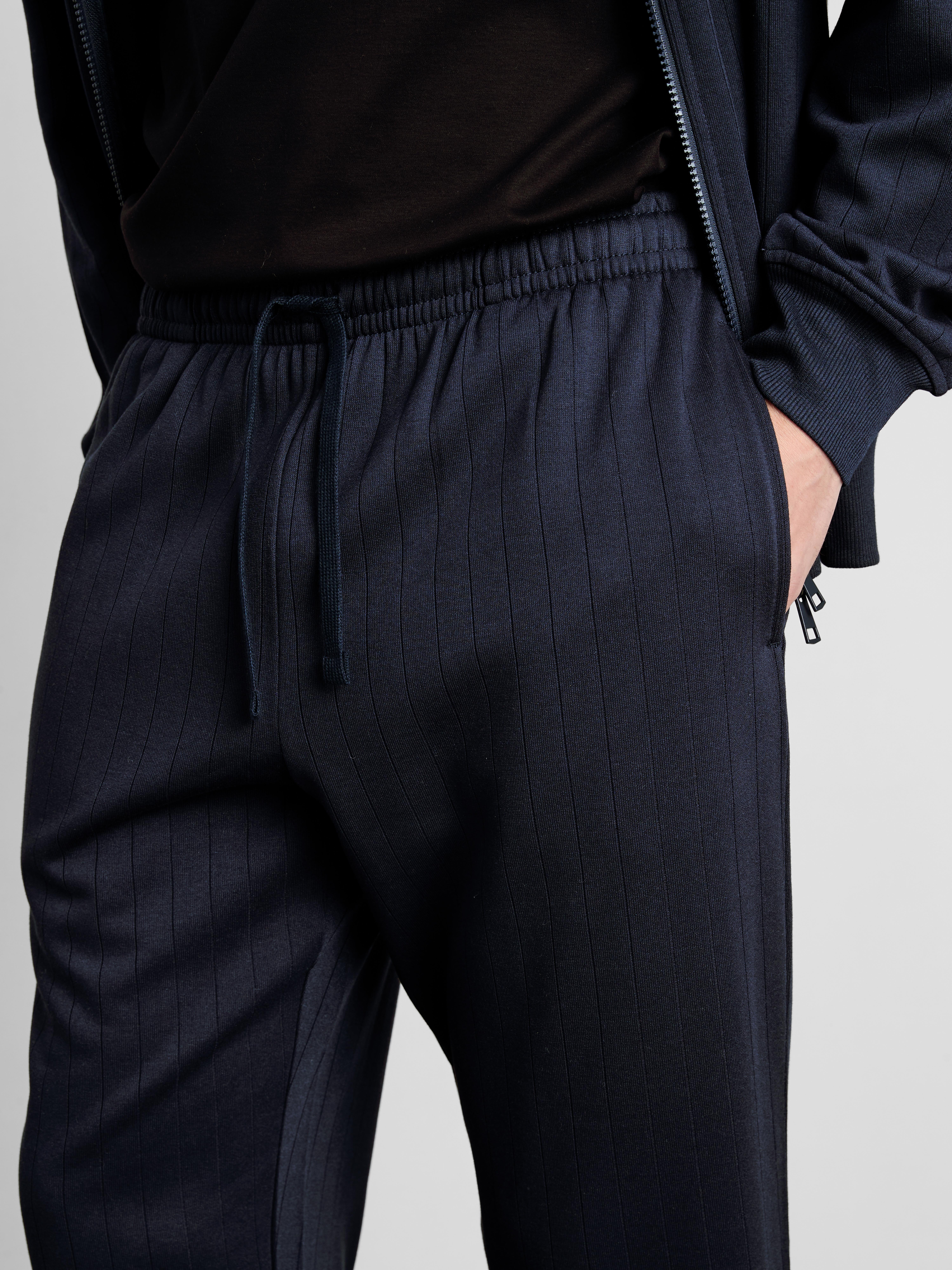 Textured Drawstring Pajama Bottoms