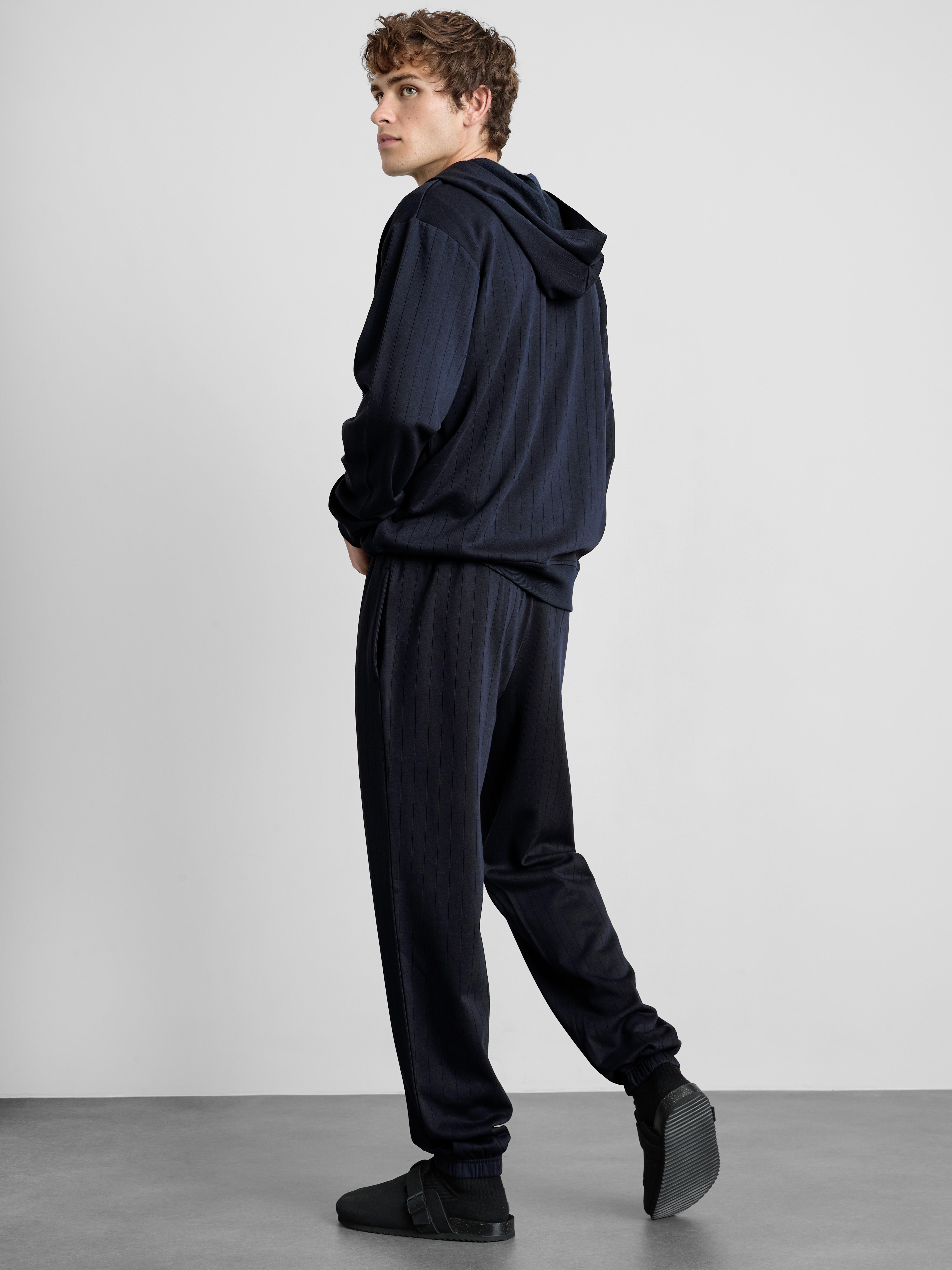 Textured Drawstring Pajama Bottoms