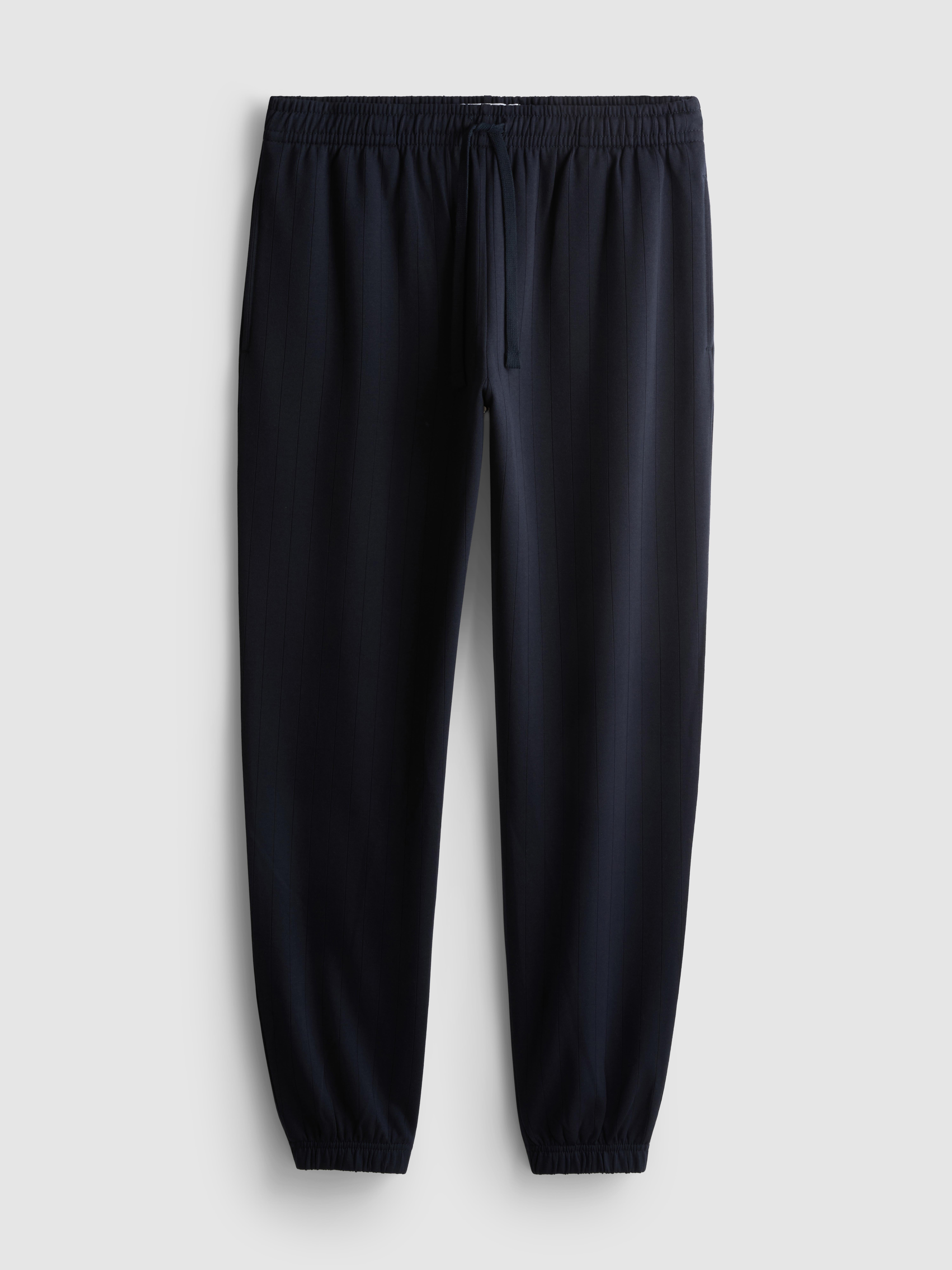 Textured Drawstring Pajama Bottoms