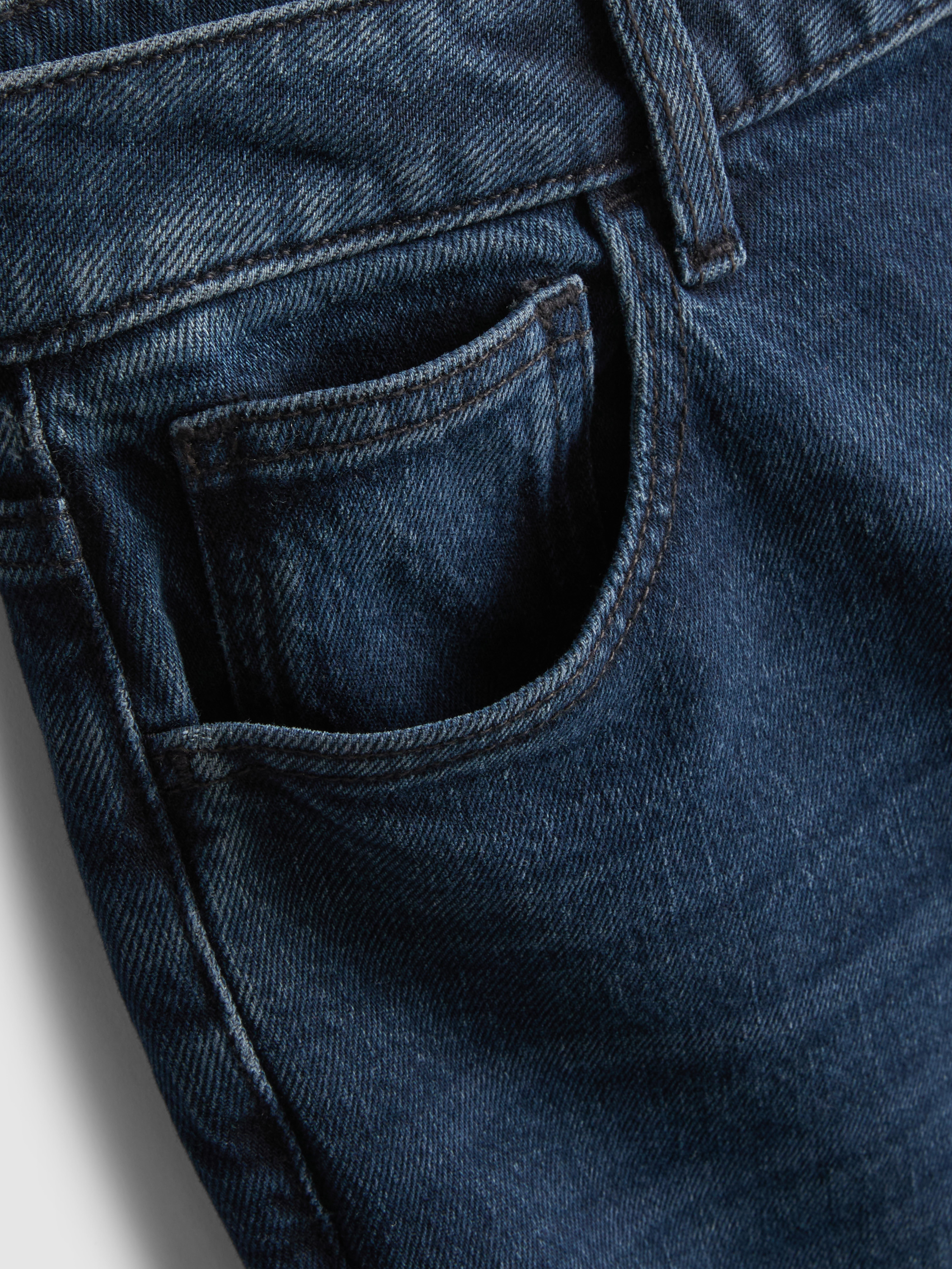High-Waisted Straight-Leg Jeans