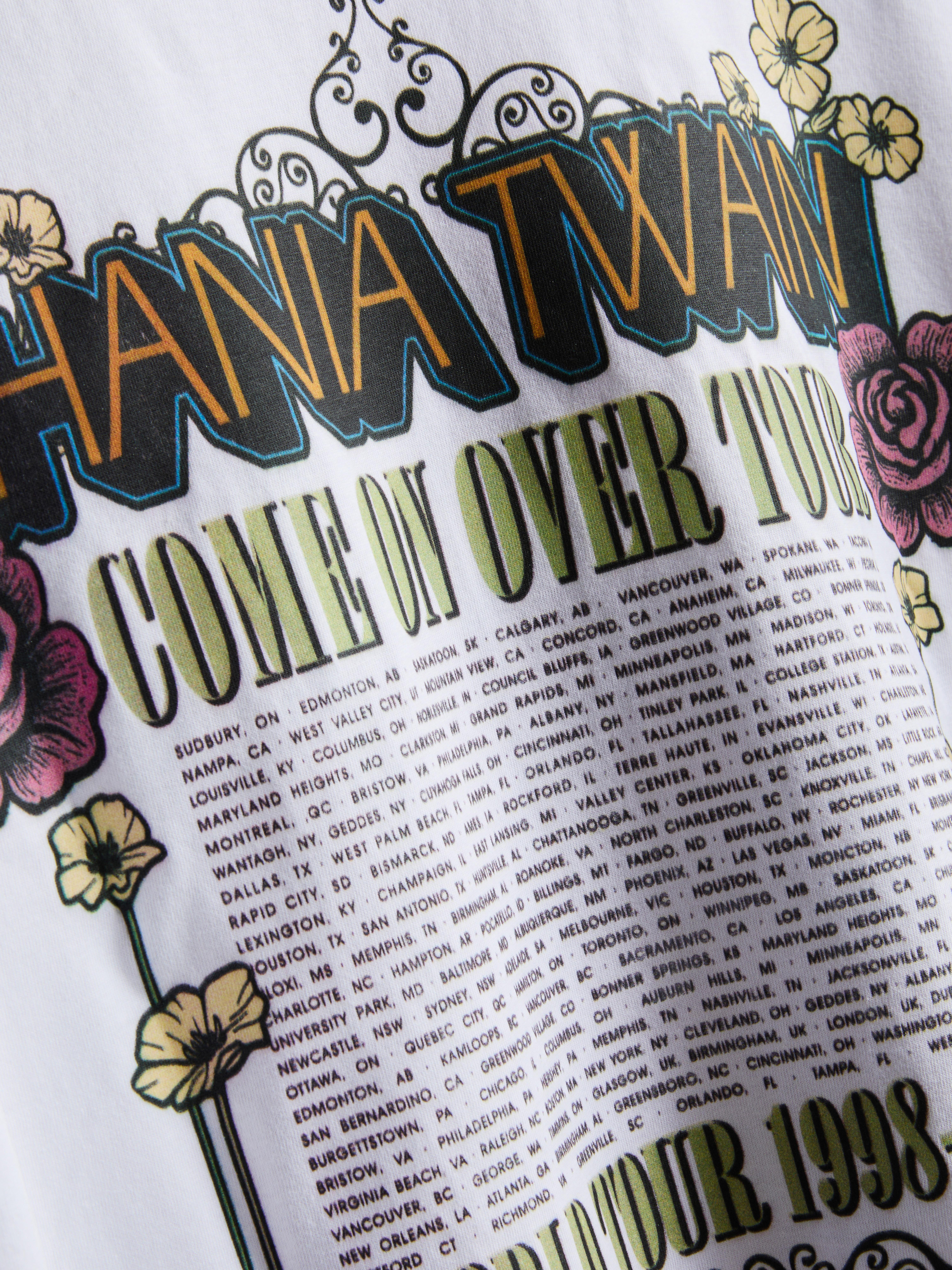 Shania Twain Oversized 1998 Tour Tee