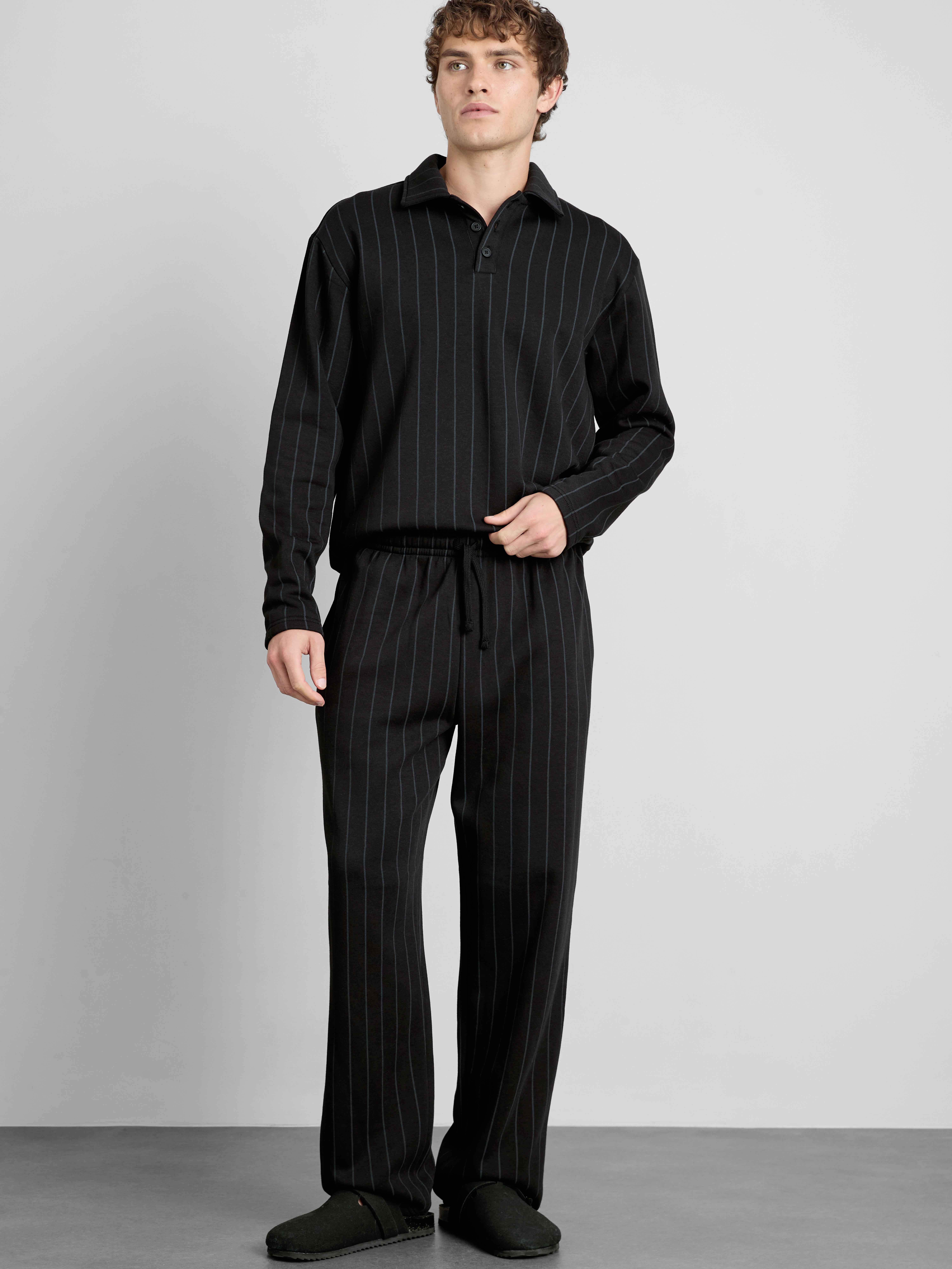 The Edit Striped Pajama Bottoms