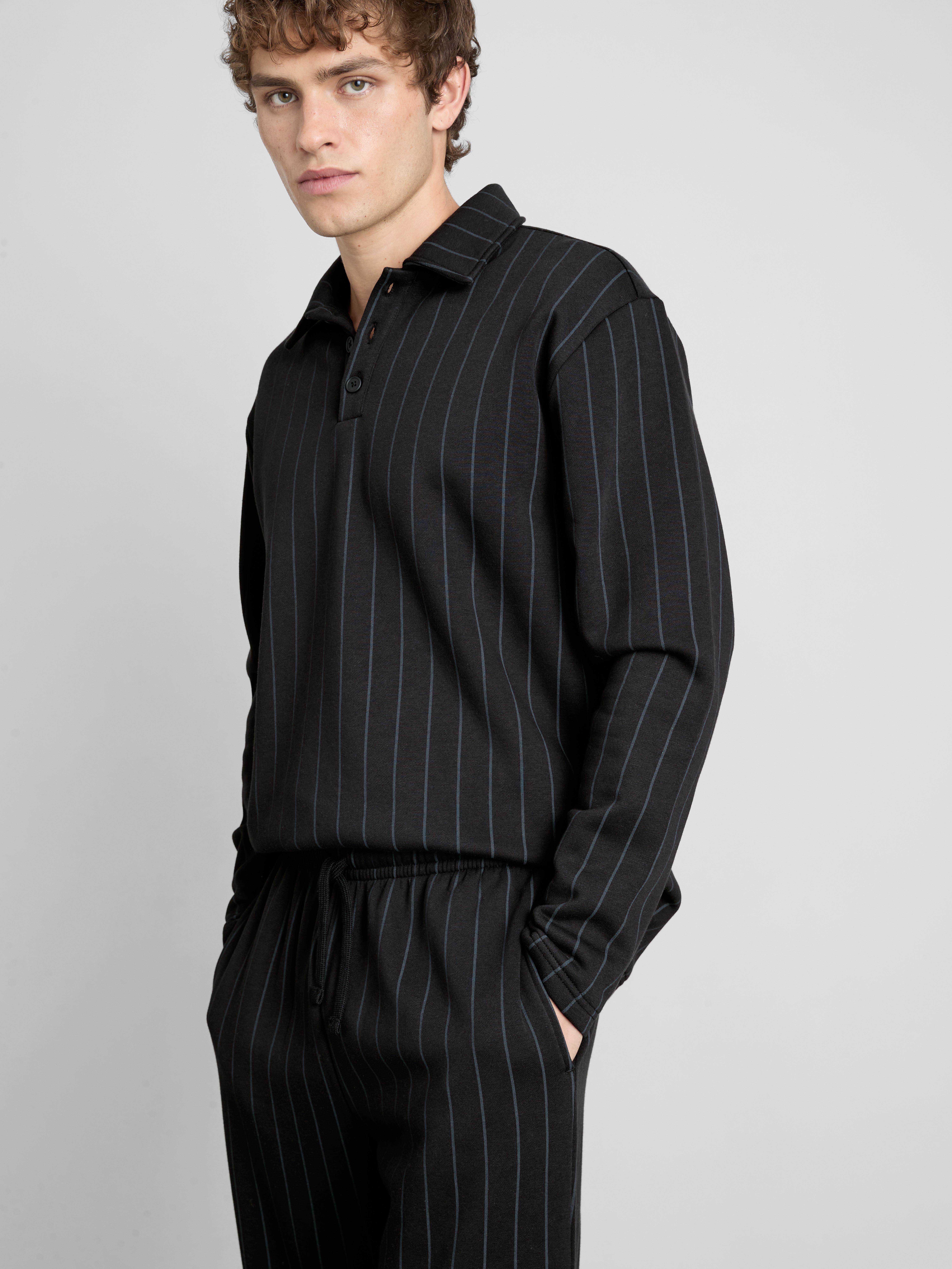 The Edit Striped Pajama Bottoms