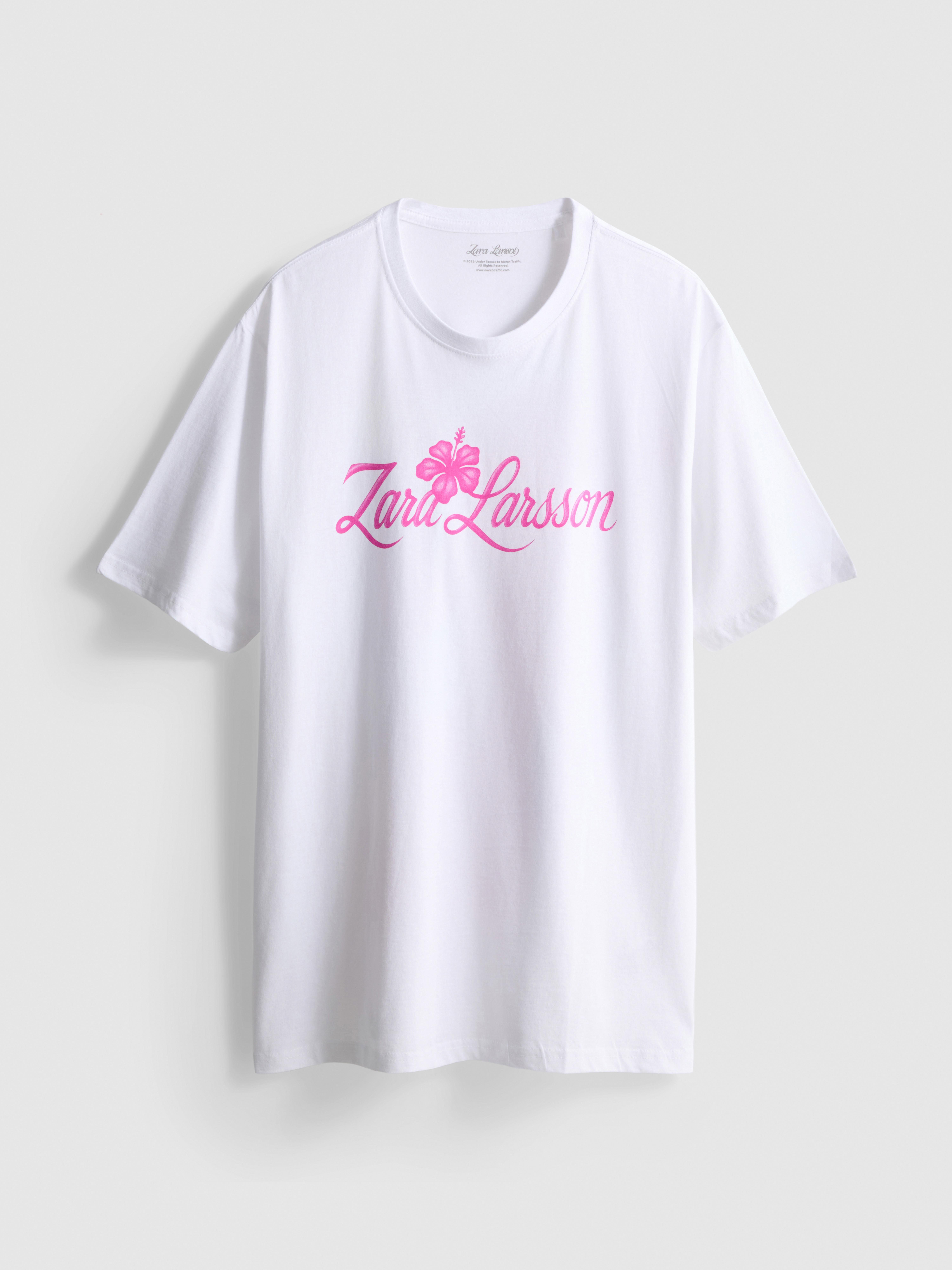 Zara Larsson Cotton Oversized Graphic Tee