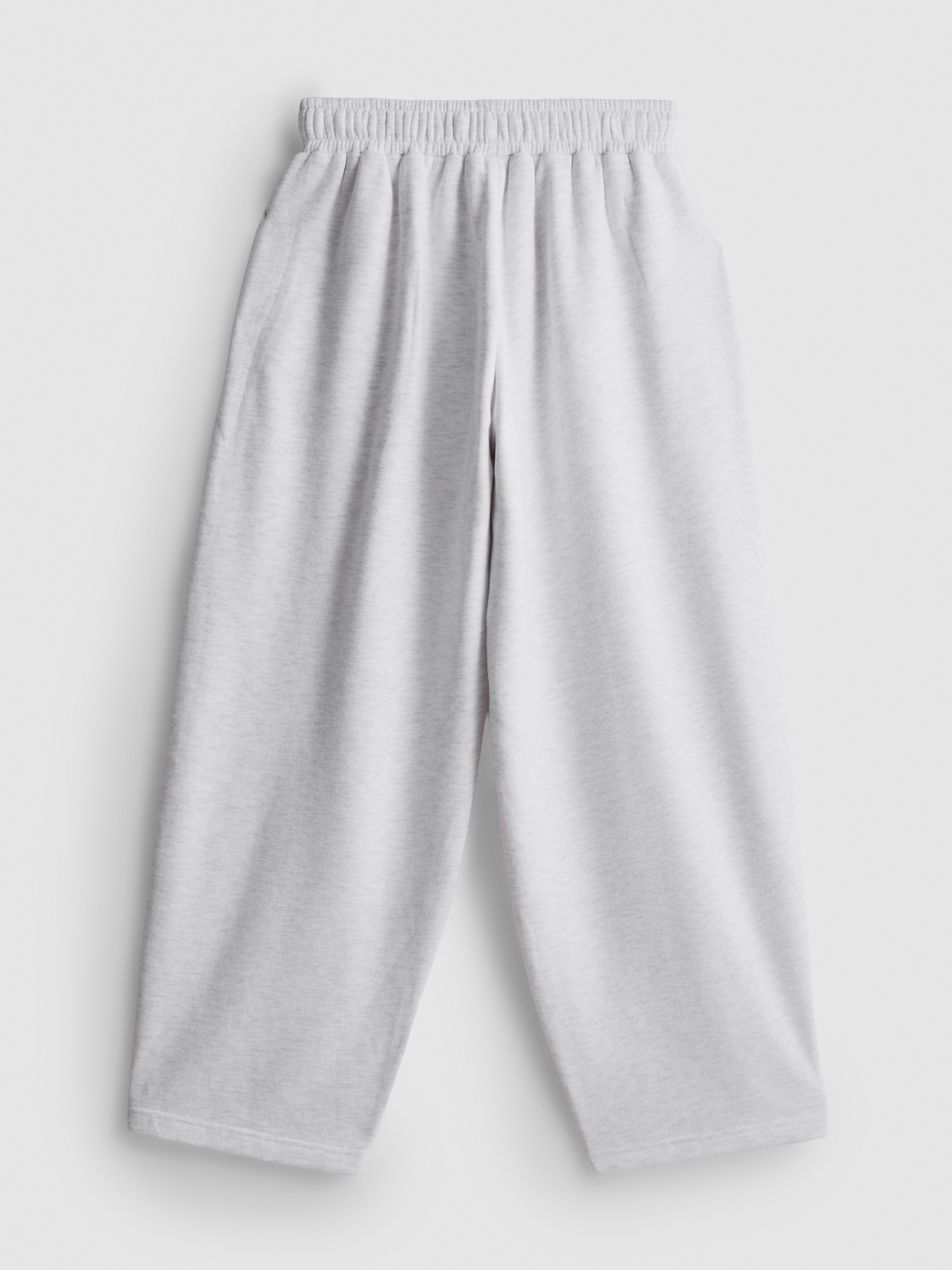7-15yrs | Cotton-Rich Lace-Trim Wide-Leg Joggers
