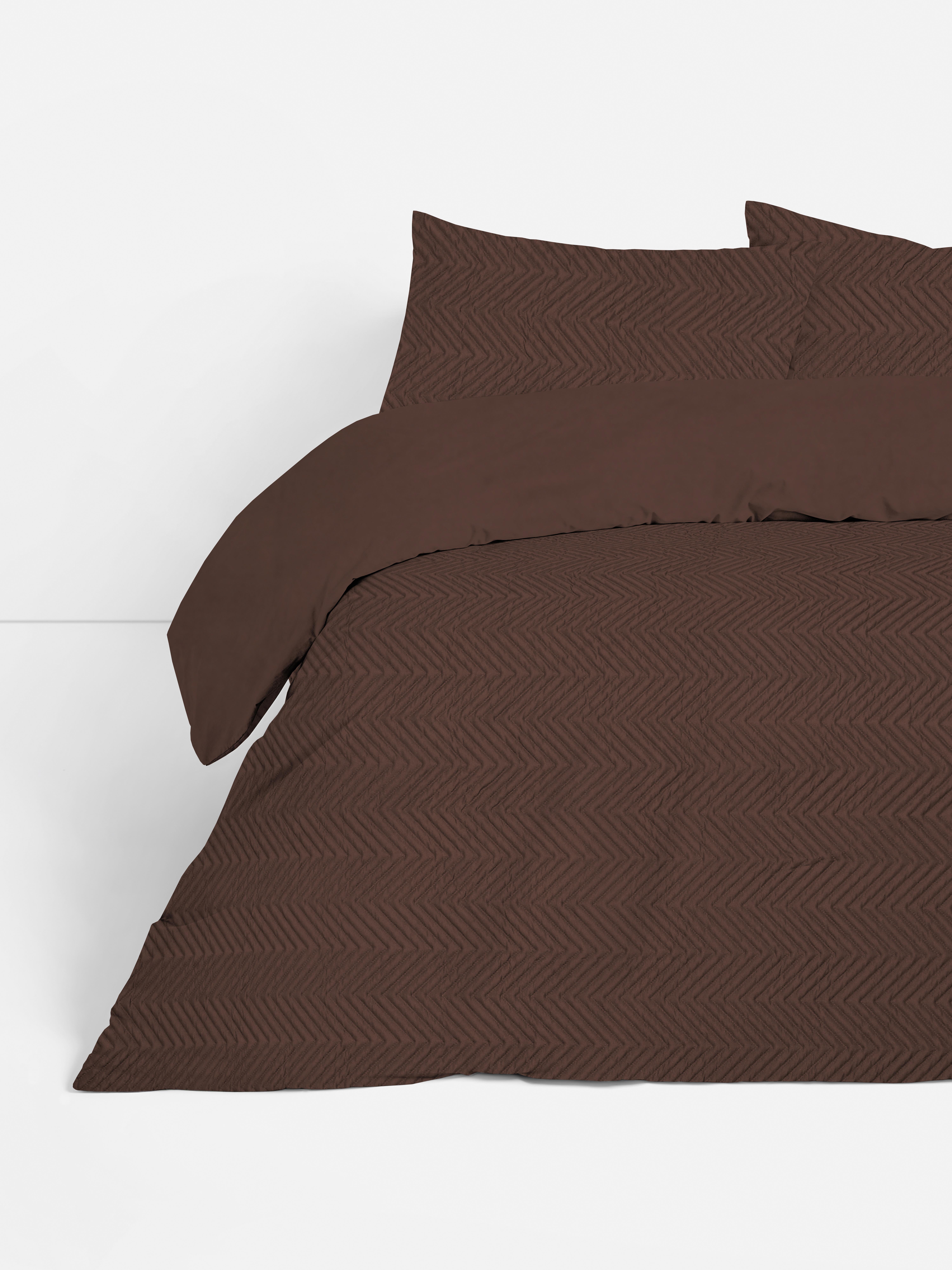 Bettwäscheset mit Chevron-Muster, Kingsize