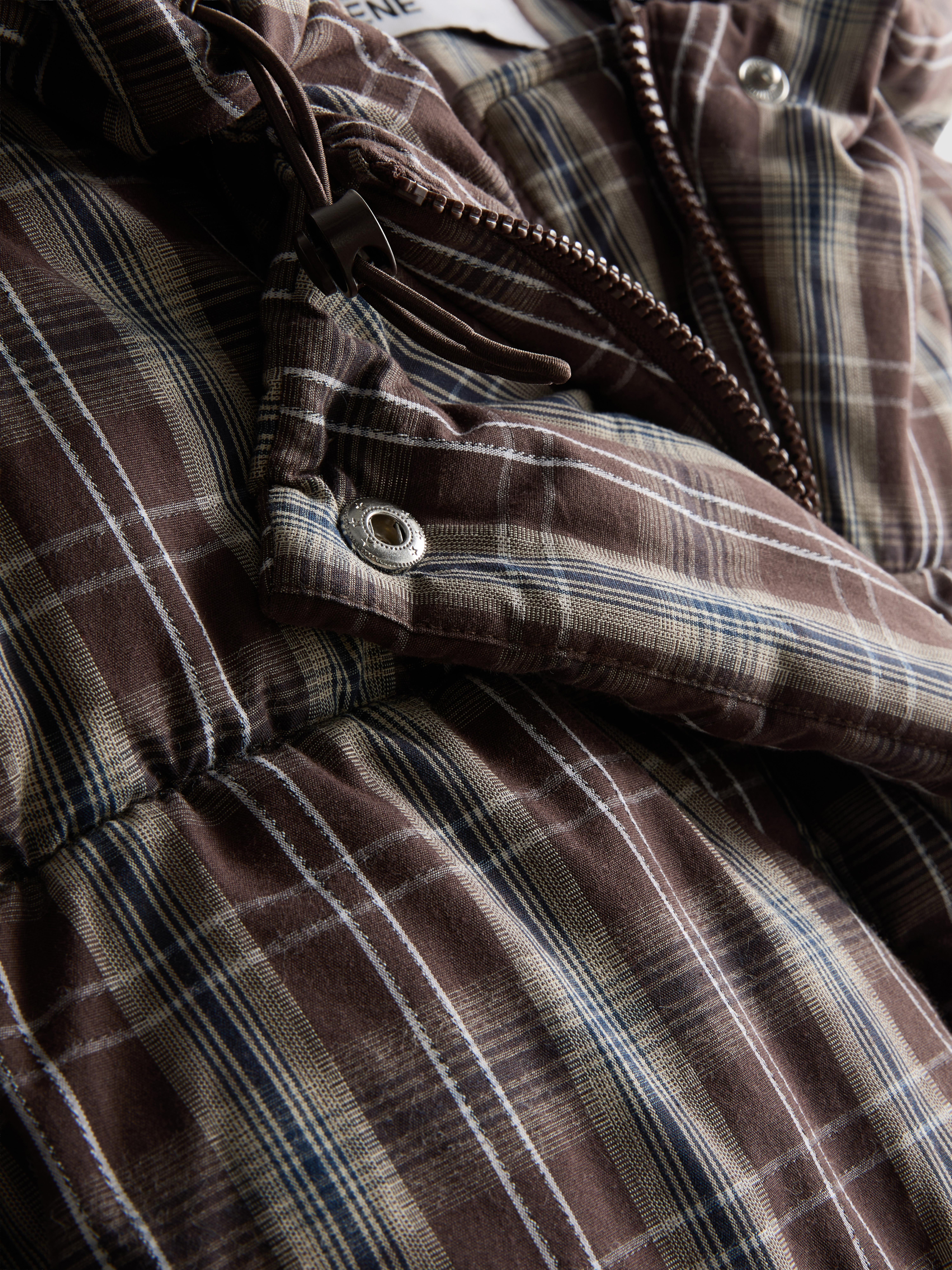 The Primark Scene | Check Hooded Puffer Jacket